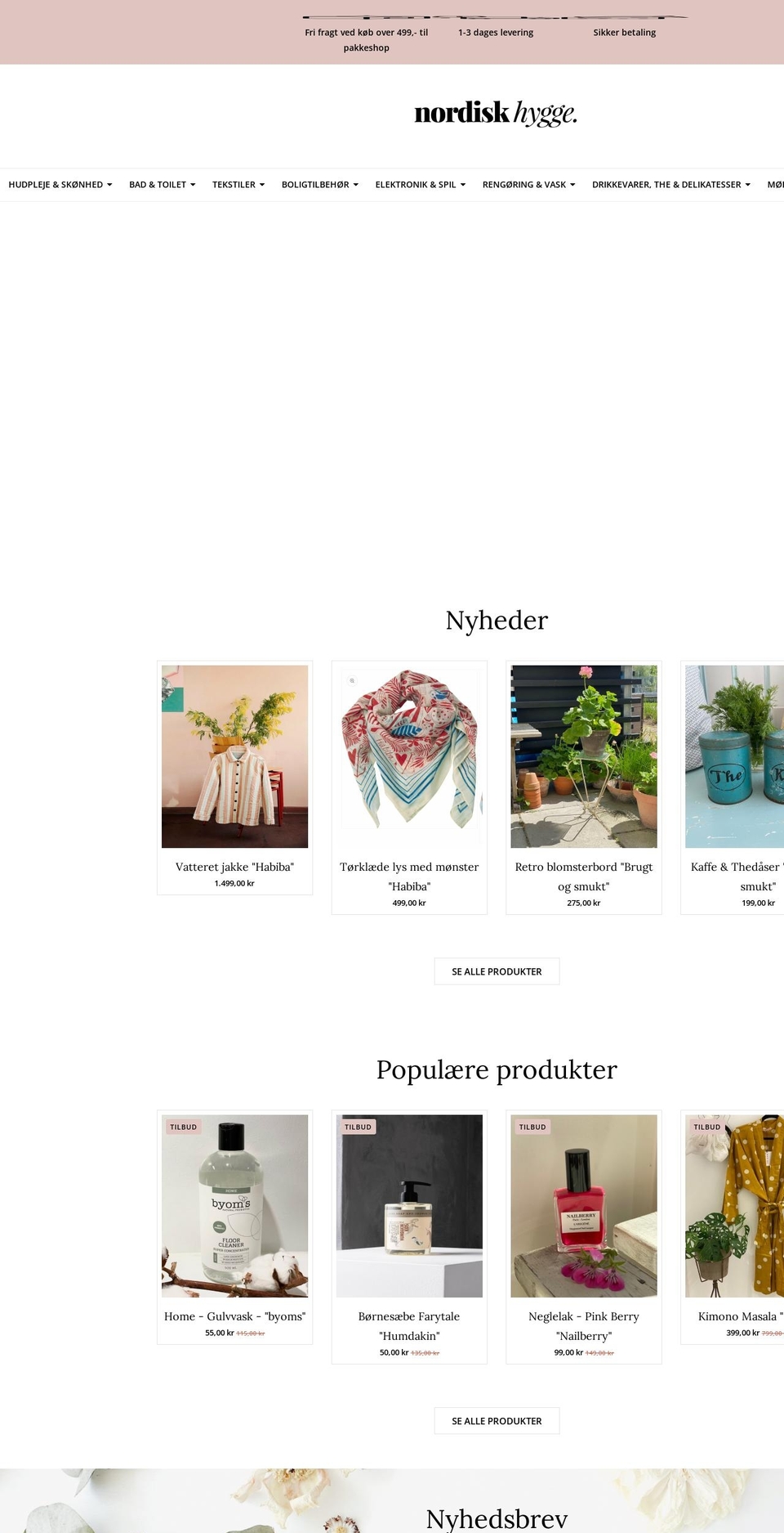 nordiskhygge.dk shopify website screenshot