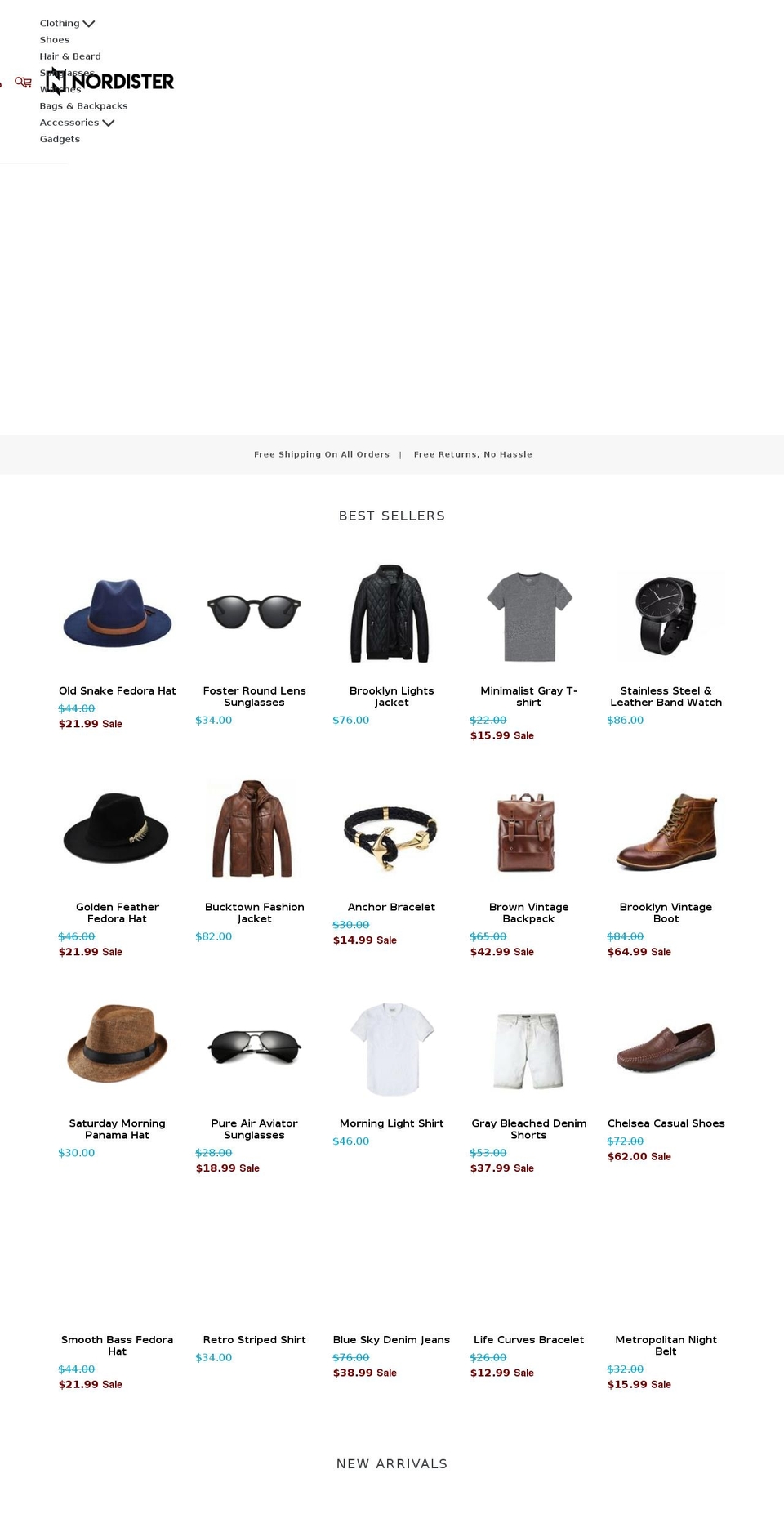nordister.com — Shopify storefront screenshot