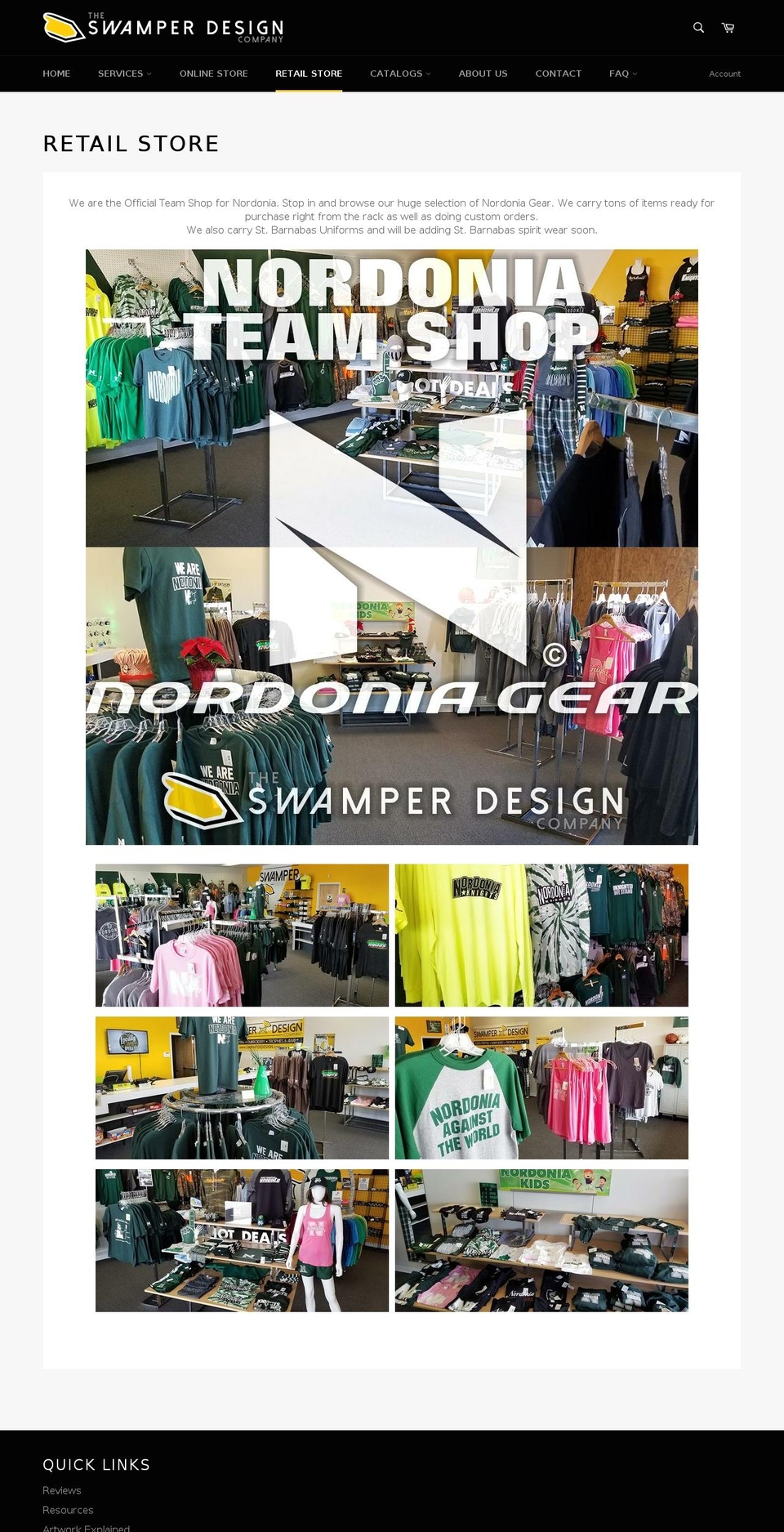 nordoniagear.com — Shopify storefront screenshot
