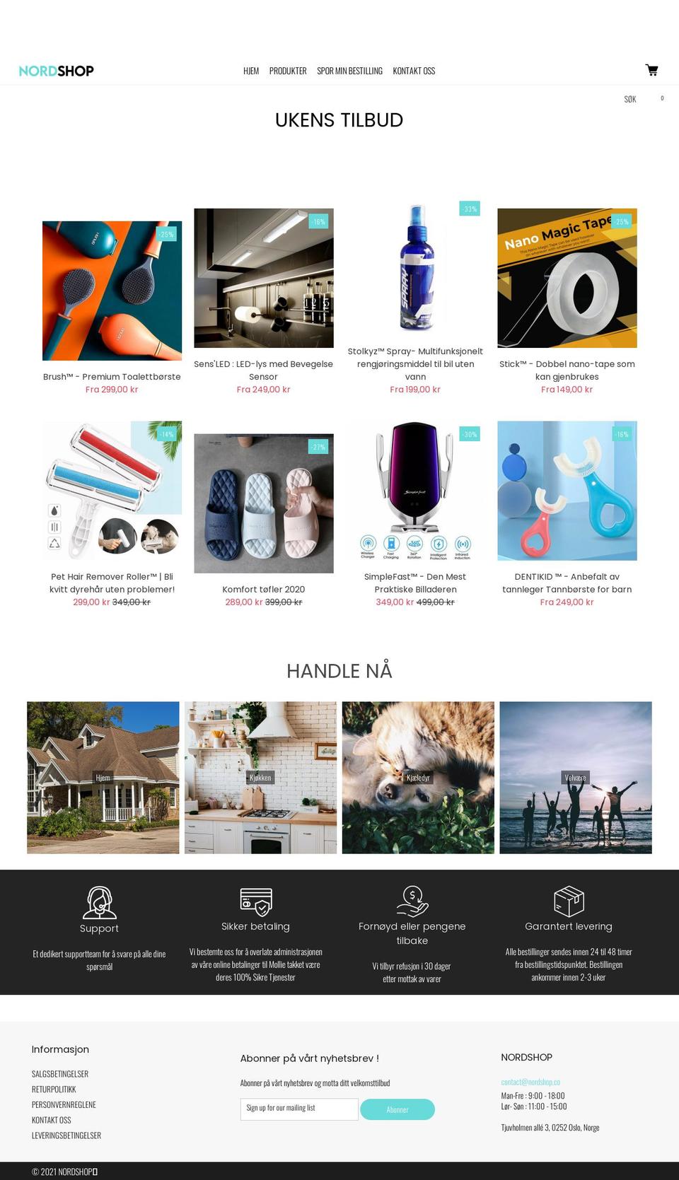 nordshop.co shopify website screenshot