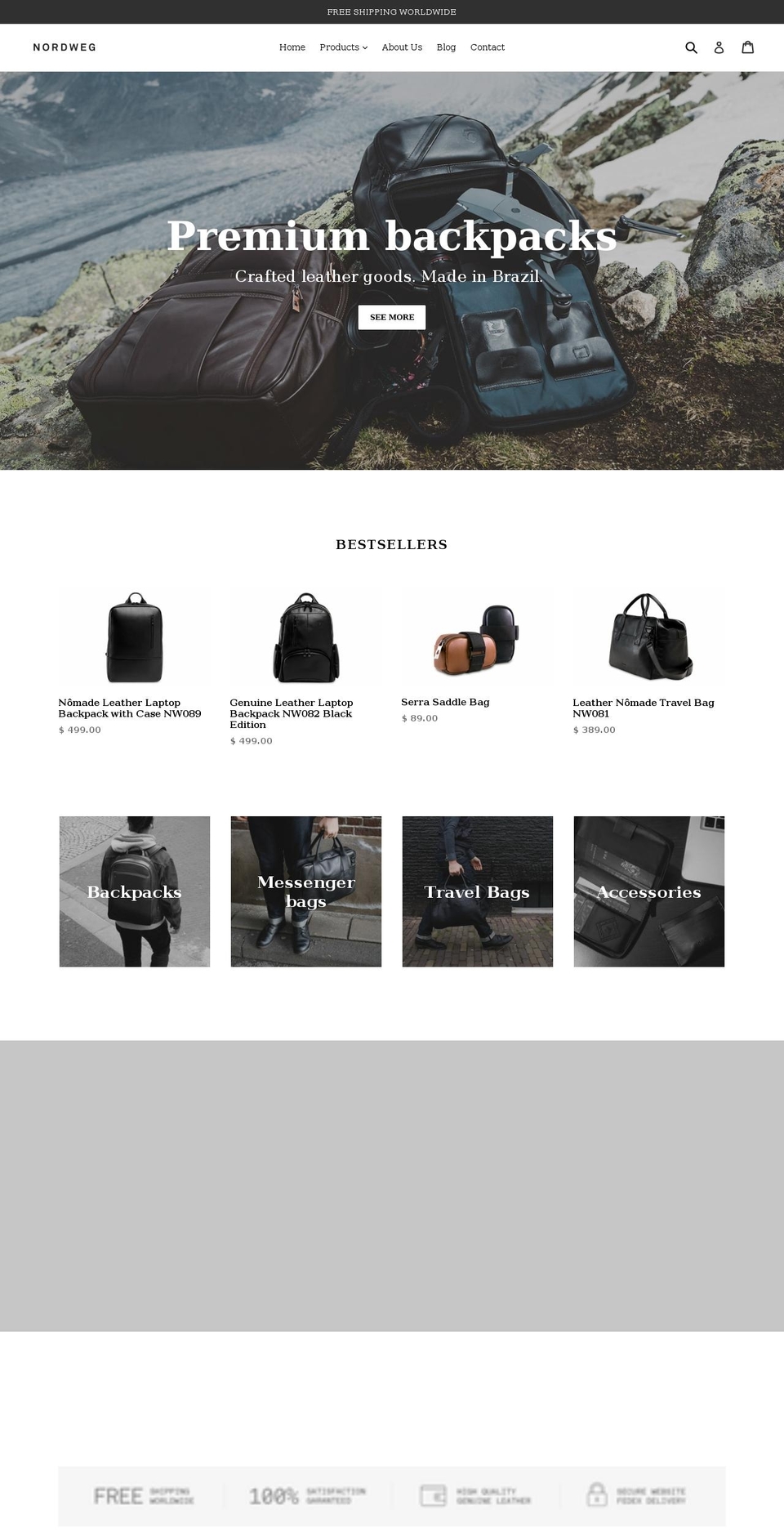 nordweg.co shopify website screenshot