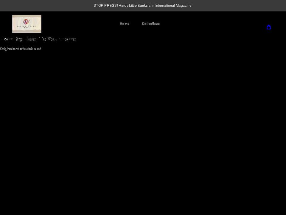 noreenwalshart.com shopify website screenshot