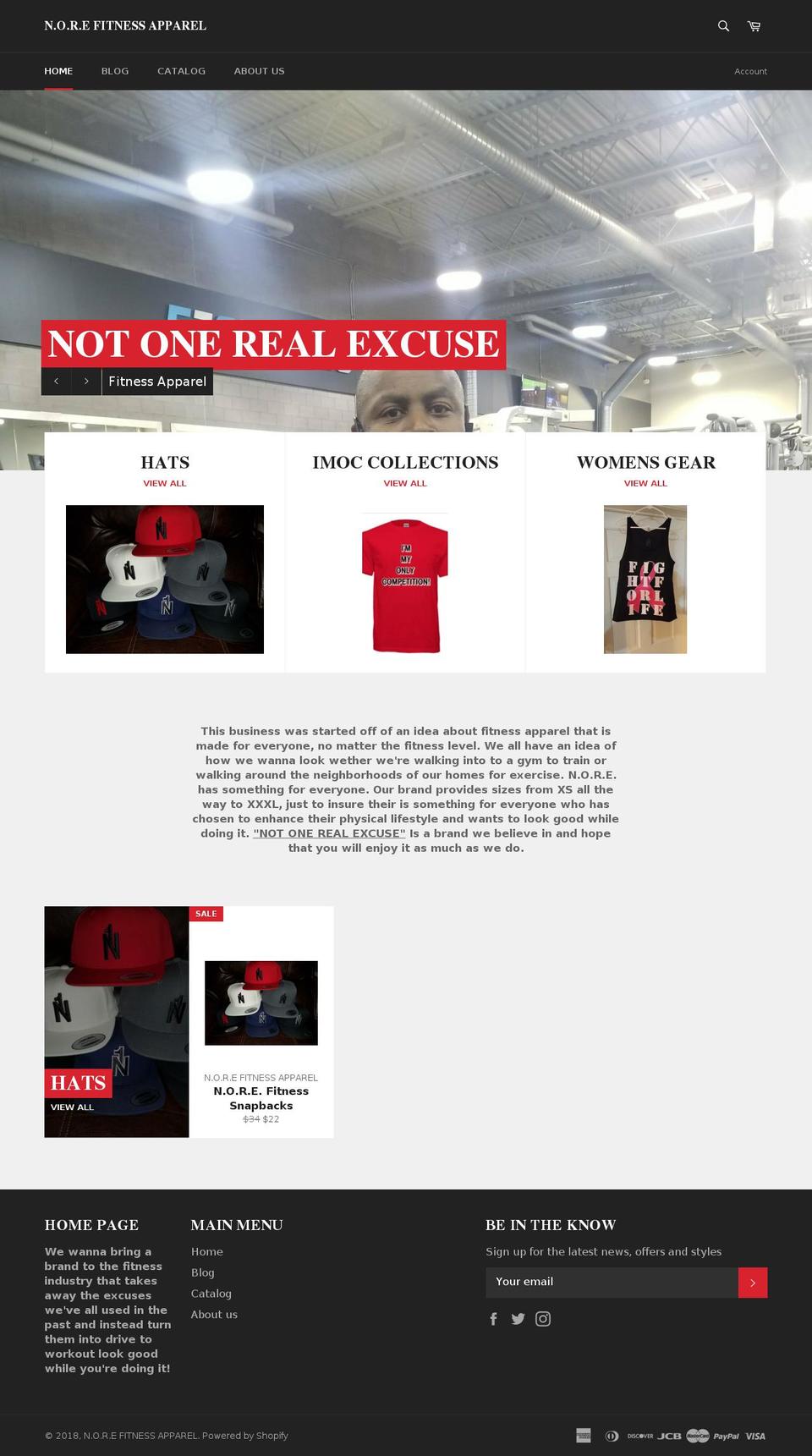 norefit.com — Shopify storefront screenshot