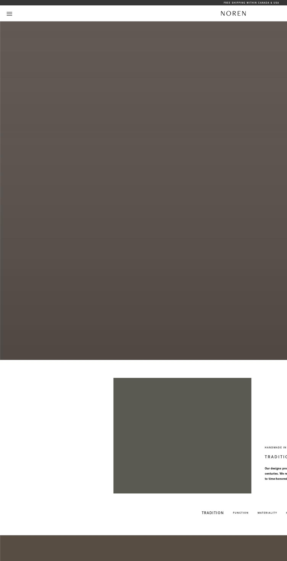 norenstudio.com shopify website screenshot