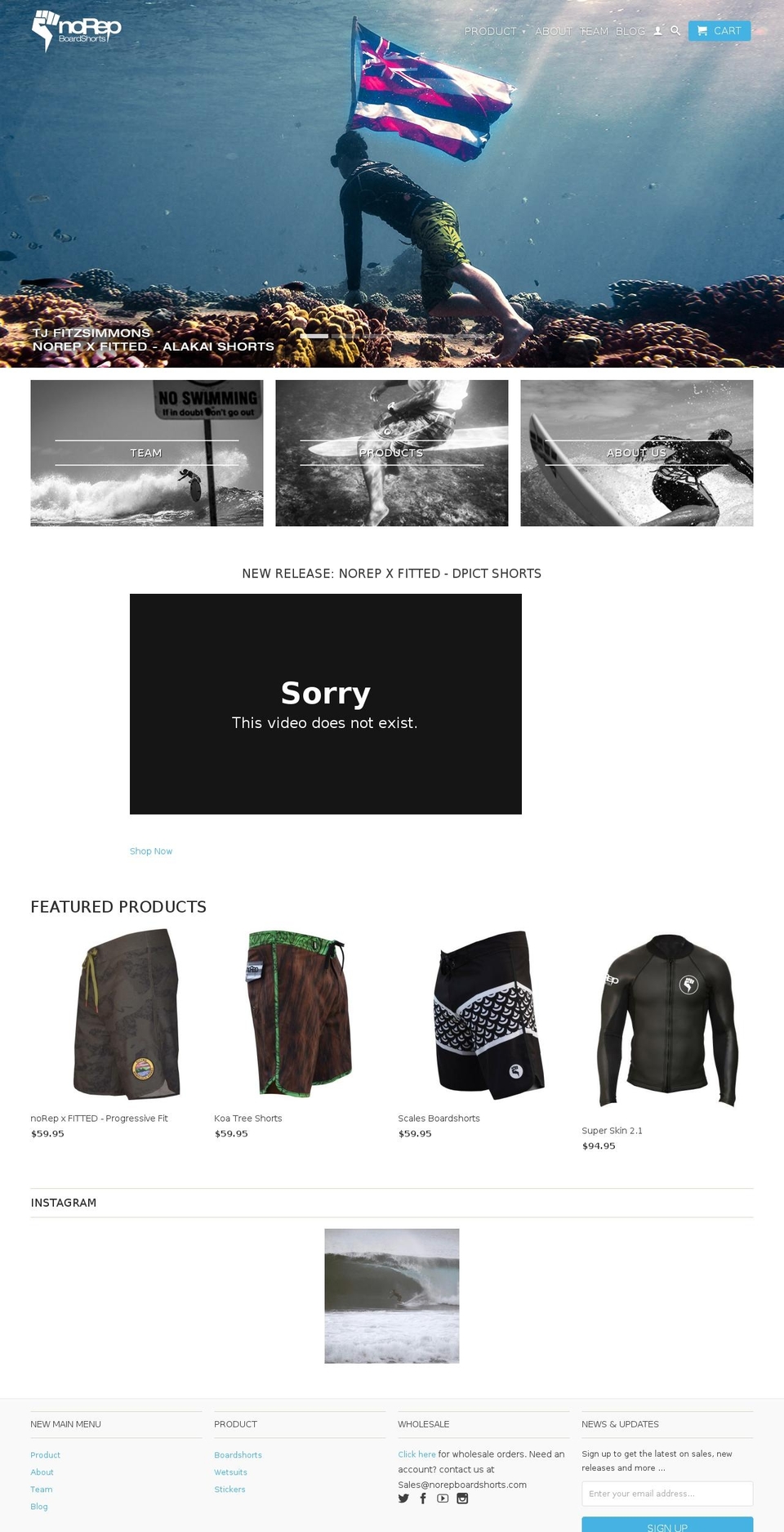 norep.co shopify website screenshot