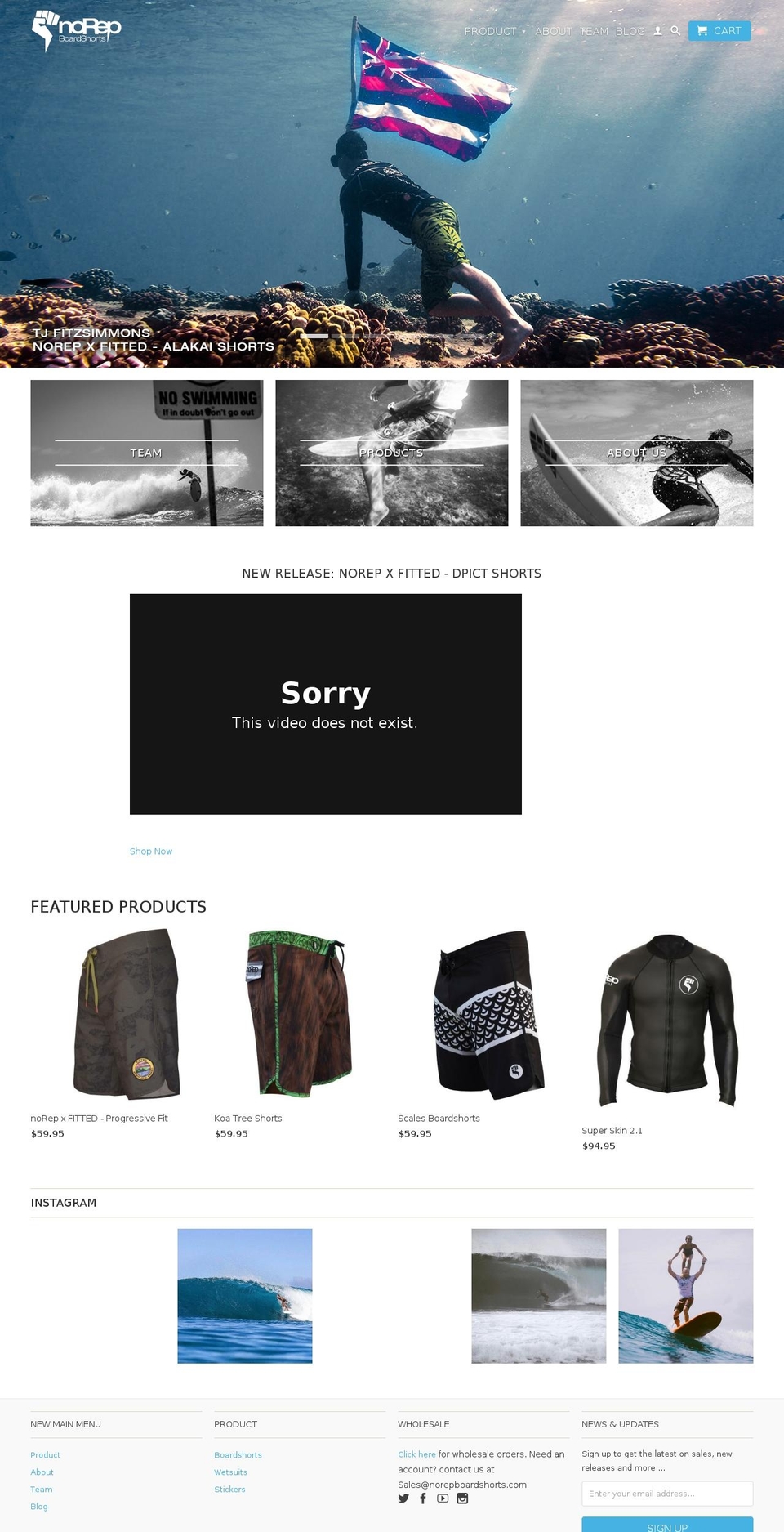 norep.org shopify website screenshot