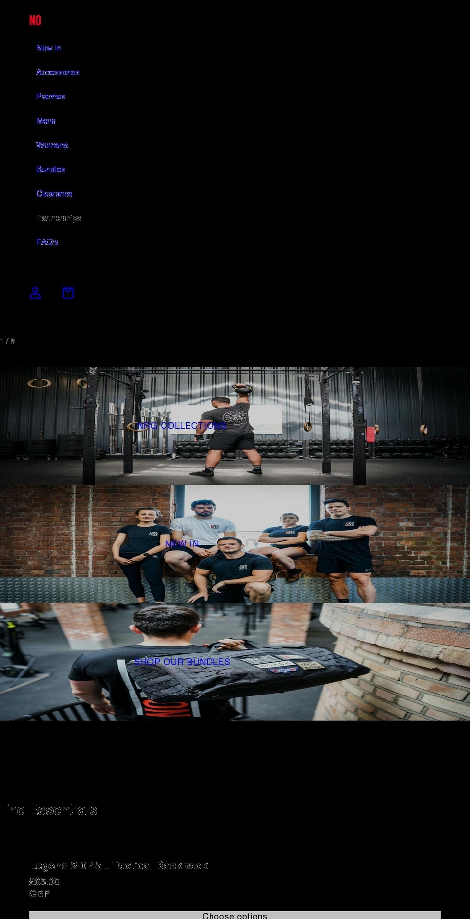 norepgear.com shopify website screenshot