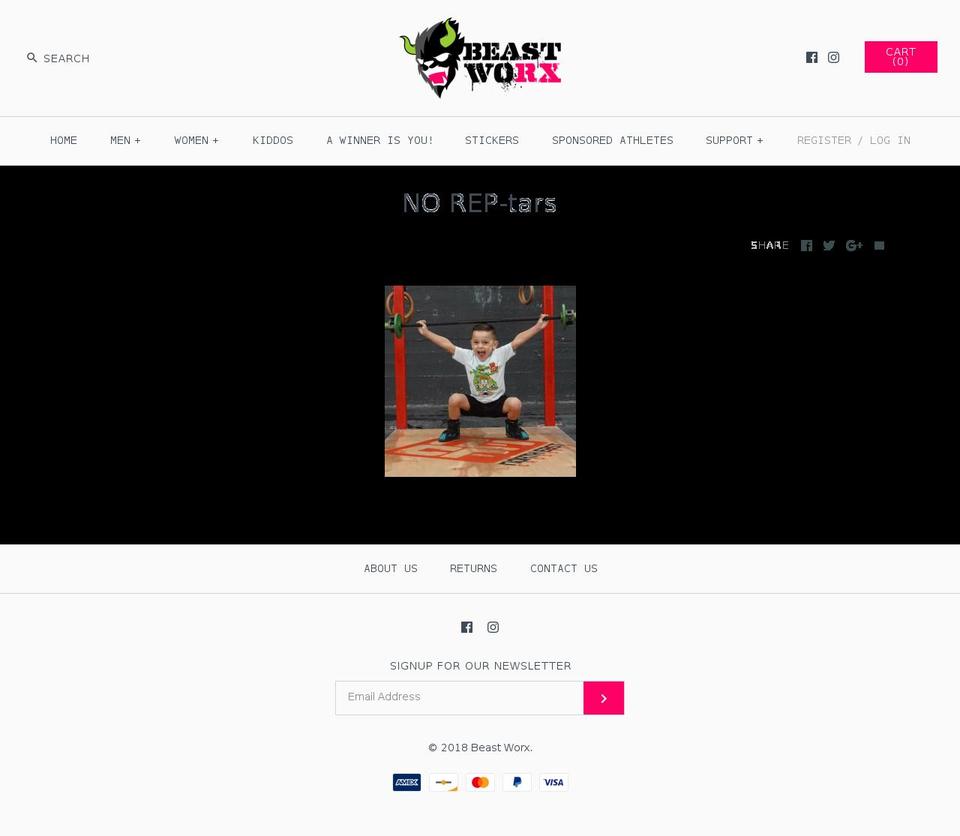 noreptars.com — Shopify storefront screenshot