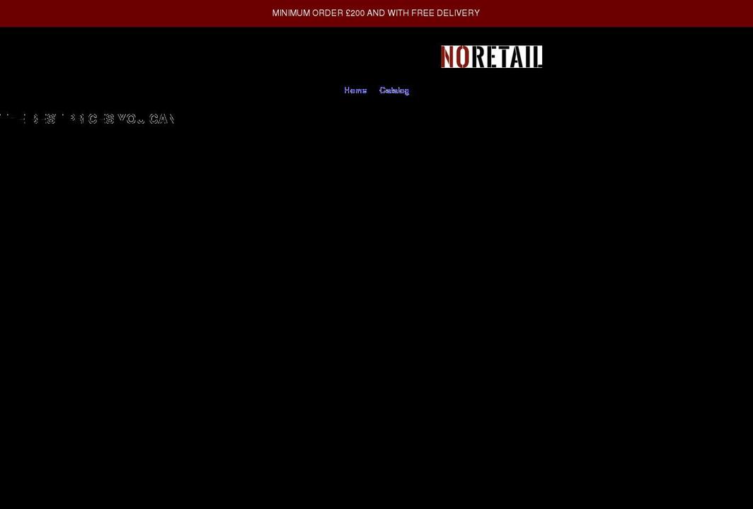 noretail.co.uk shopify website screenshot