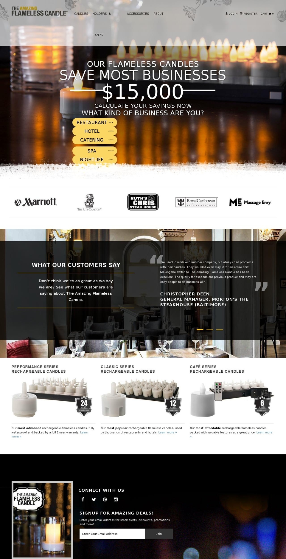 Flameless Candles v1.0 Shopify theme site example norexbuydirect.com