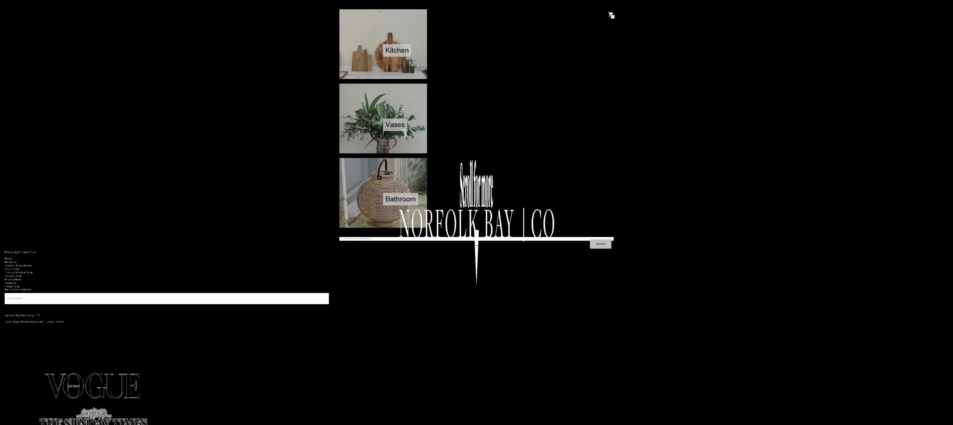 norfolkbaycompany.com shopify website screenshot