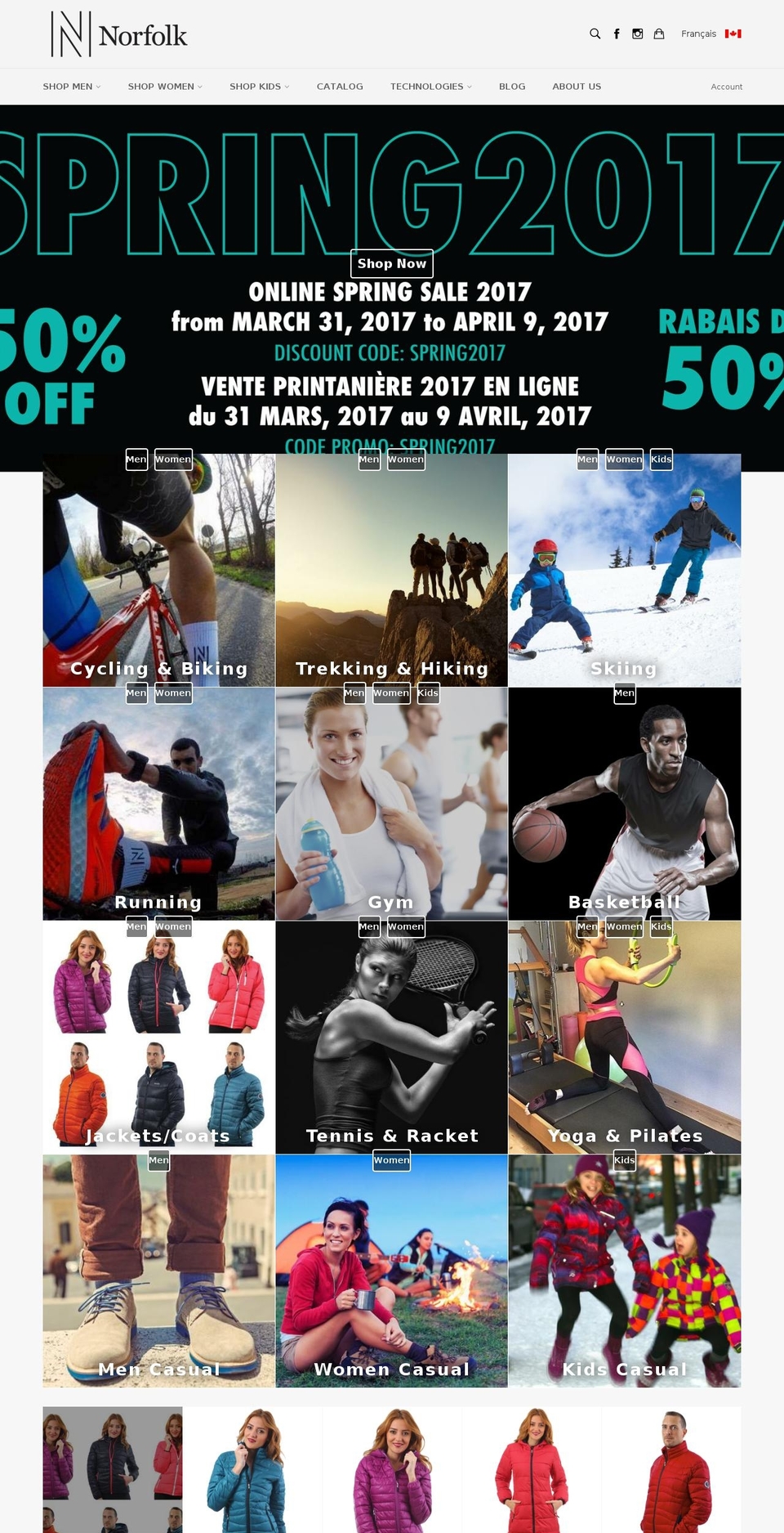 norfolkcanada.com shopify website screenshot