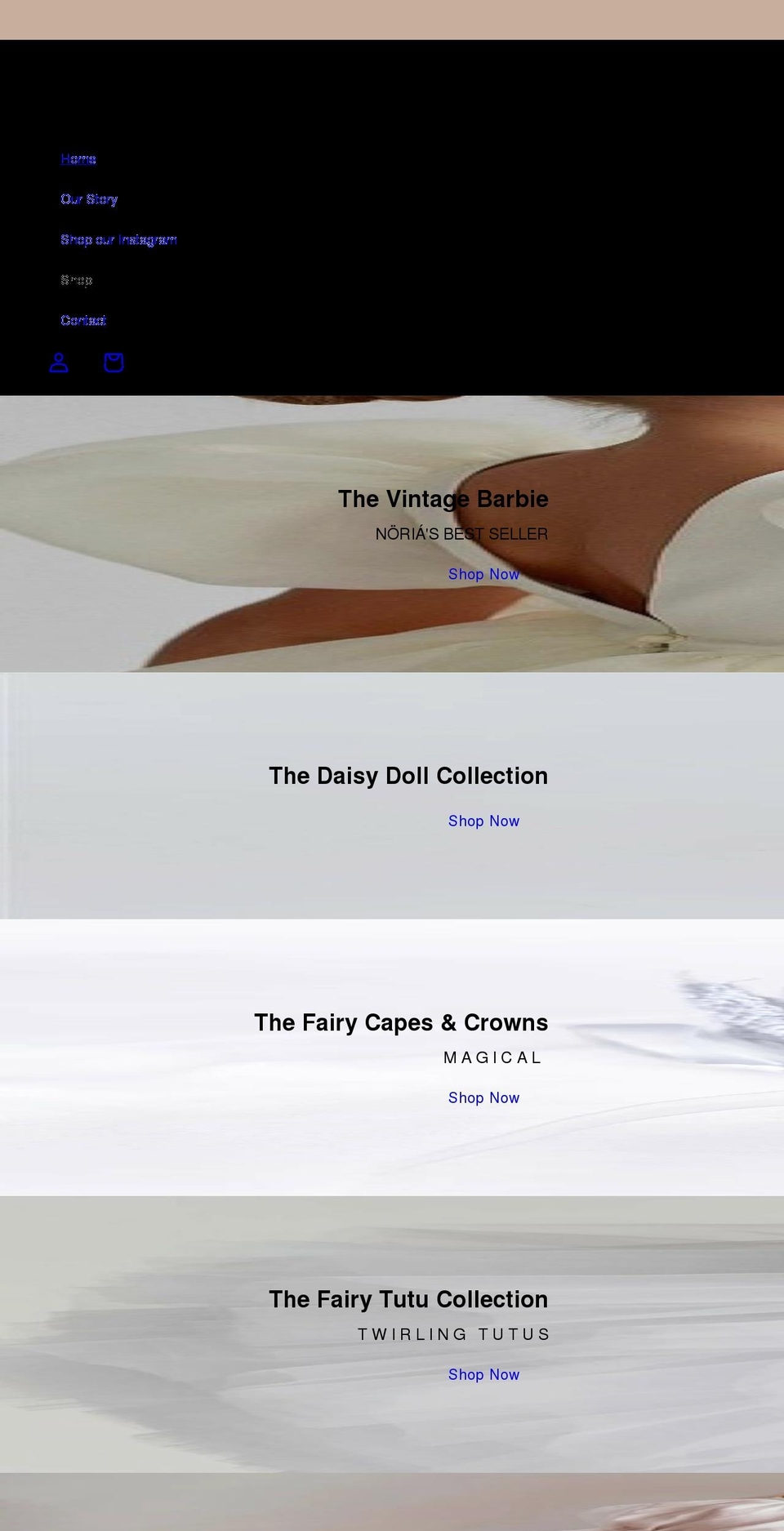 noriaandco.com shopify website screenshot