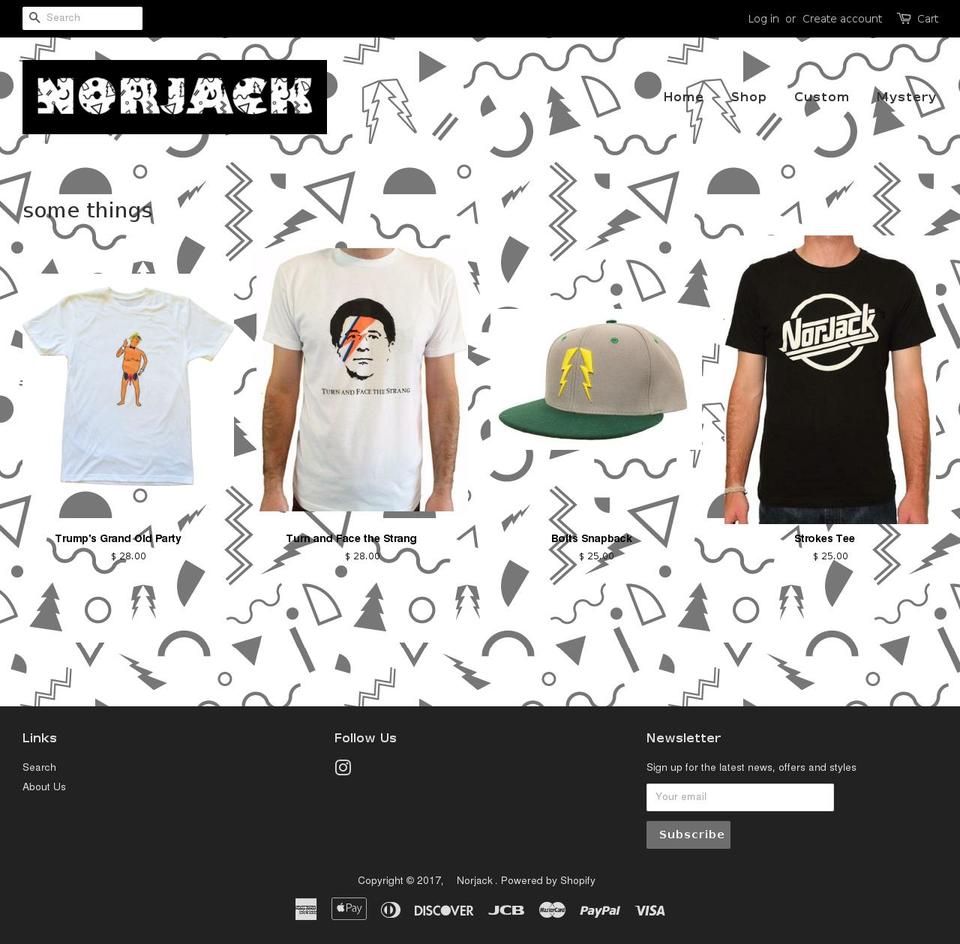 norjack.com shopify website screenshot