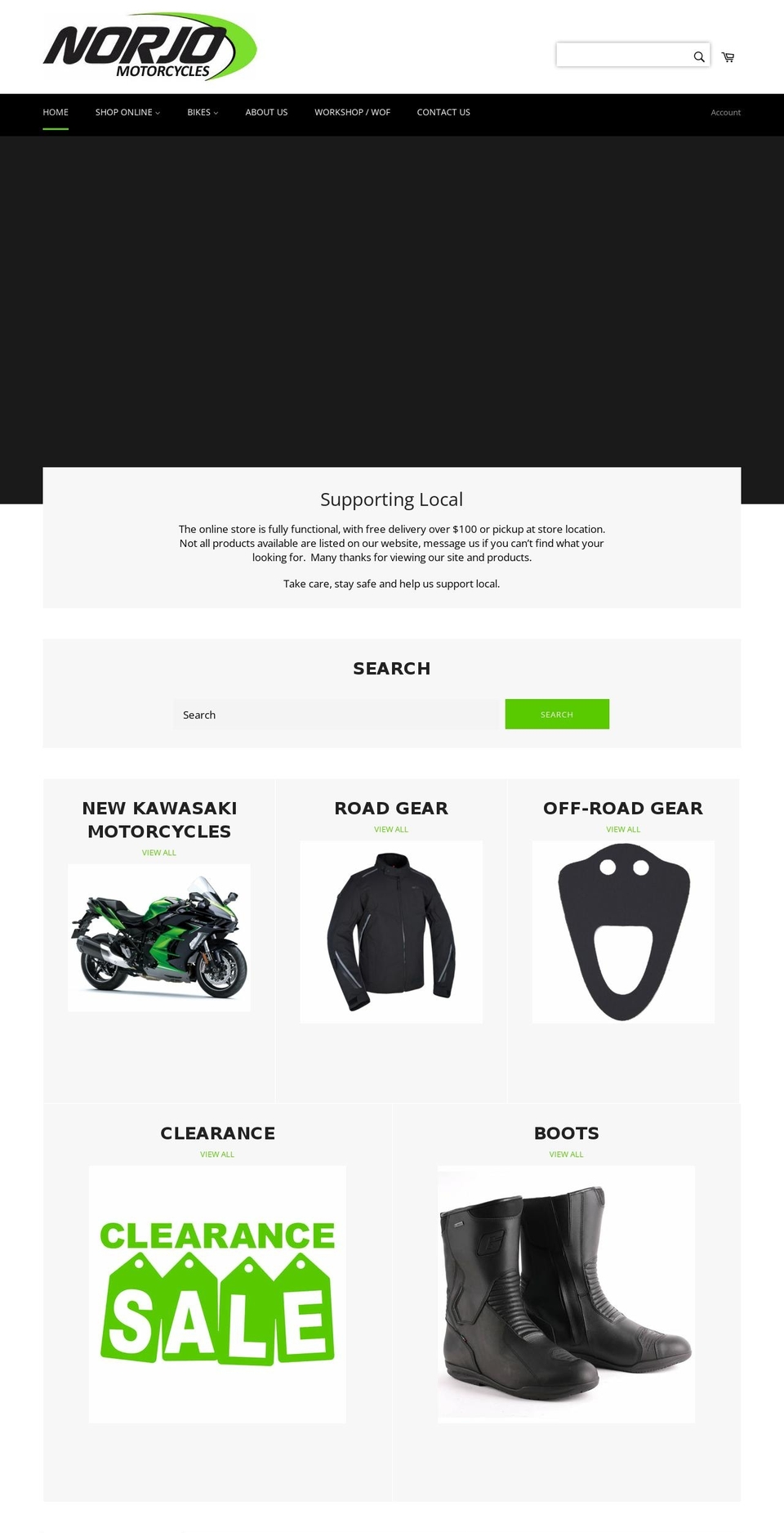 norjo.co.nz shopify website screenshot