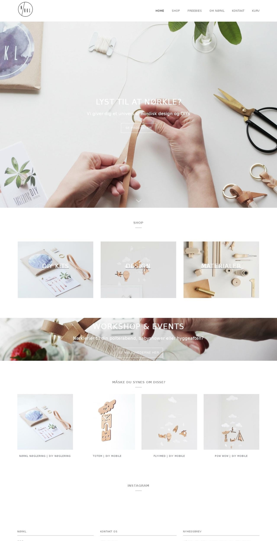 norkl.dk shopify website screenshot