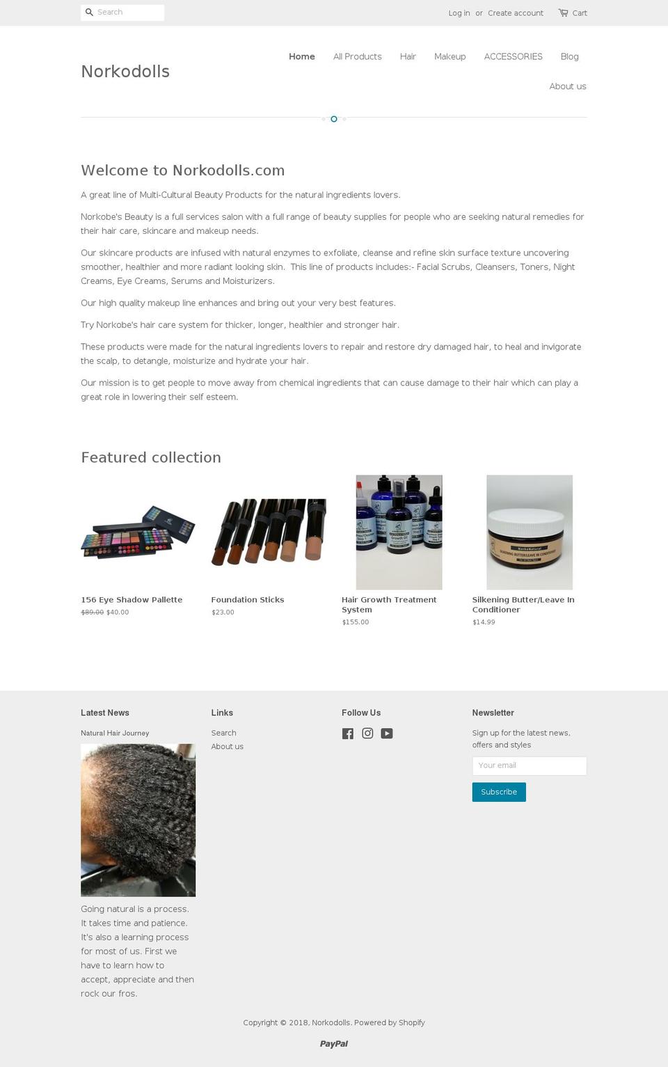 norkodolls.com — Shopify storefront screenshot