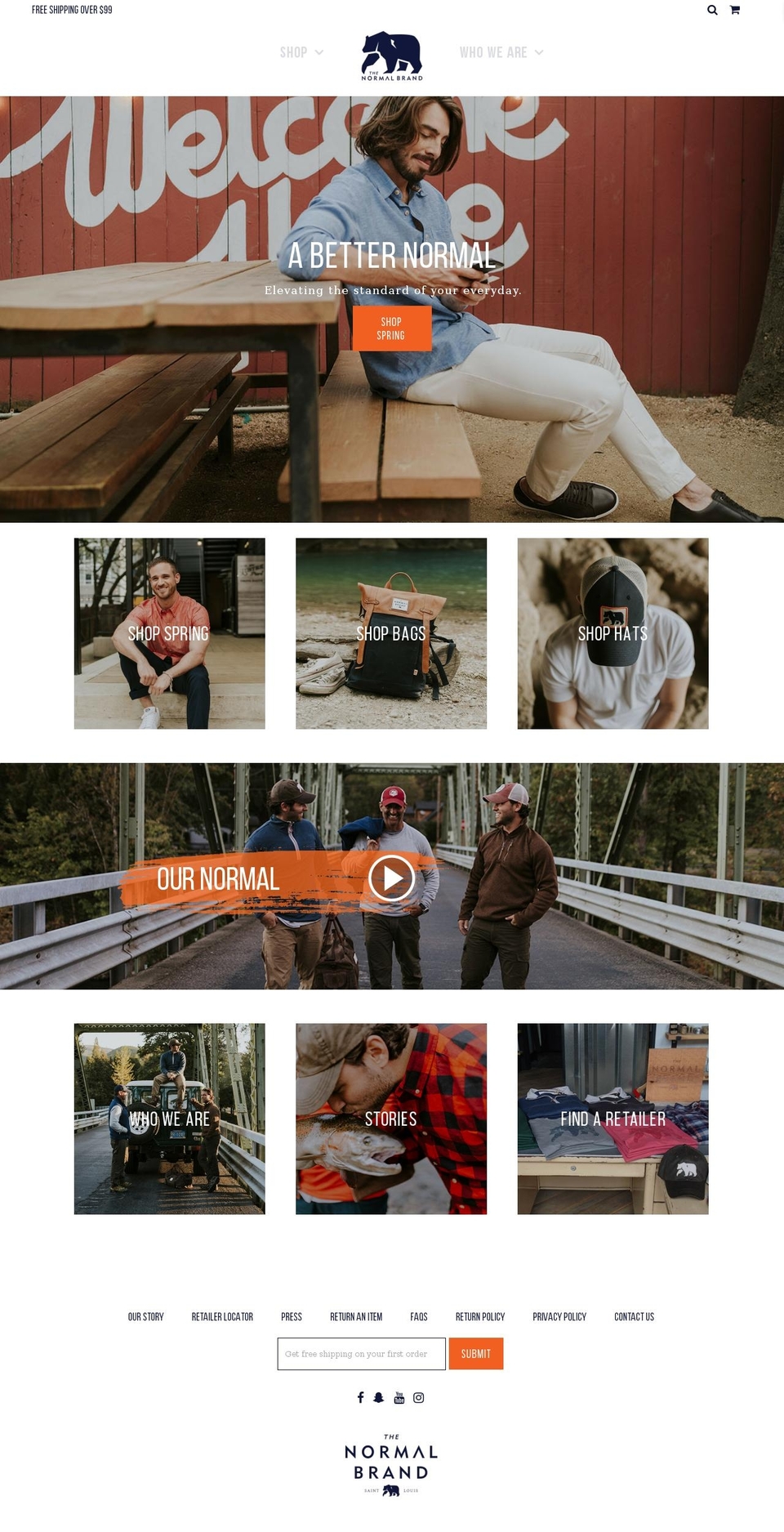 The Normal Brand 2017 Shopify theme site example normalbrand.org