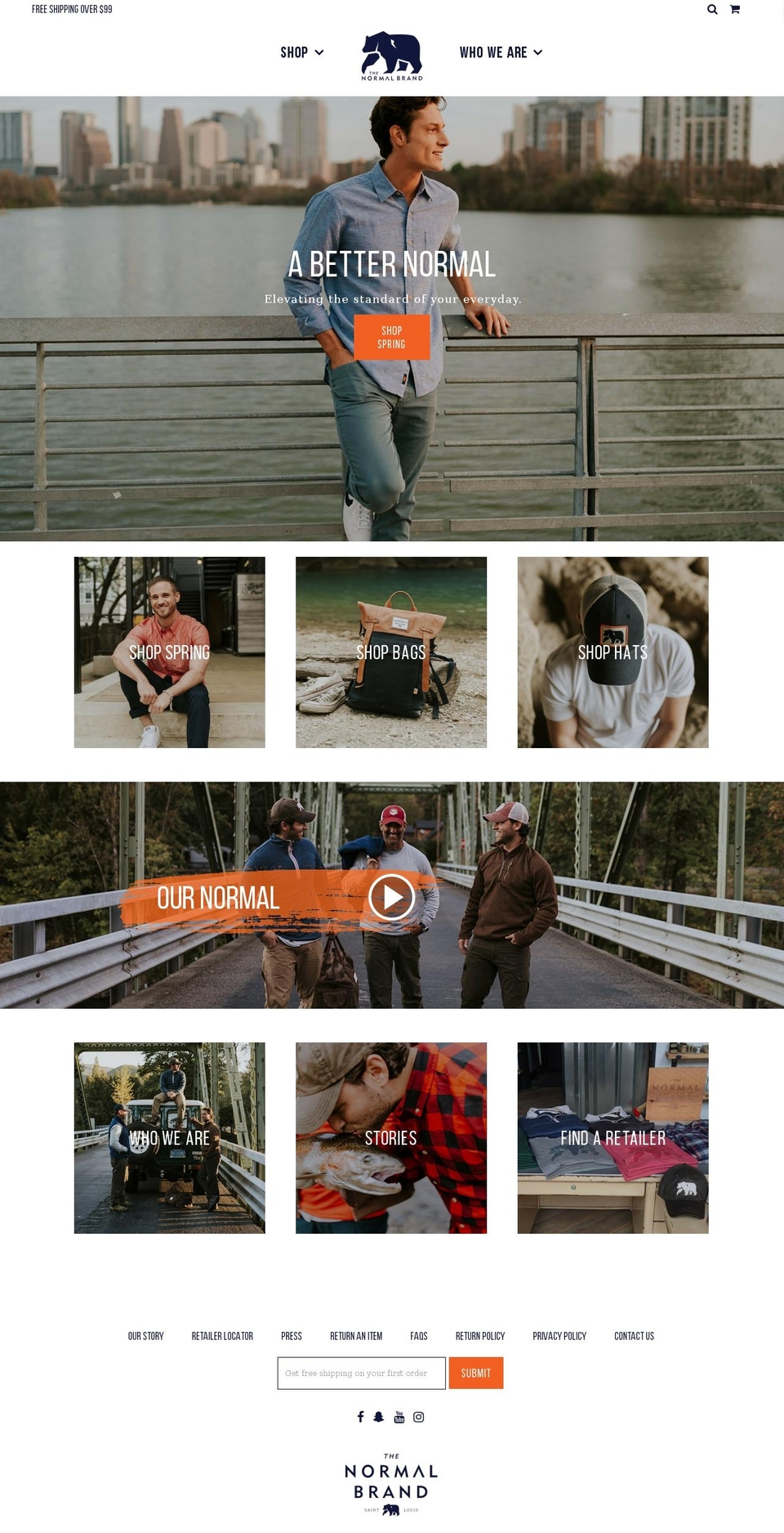 The Normal Brand 2017 Shopify theme site example normalbrands.com