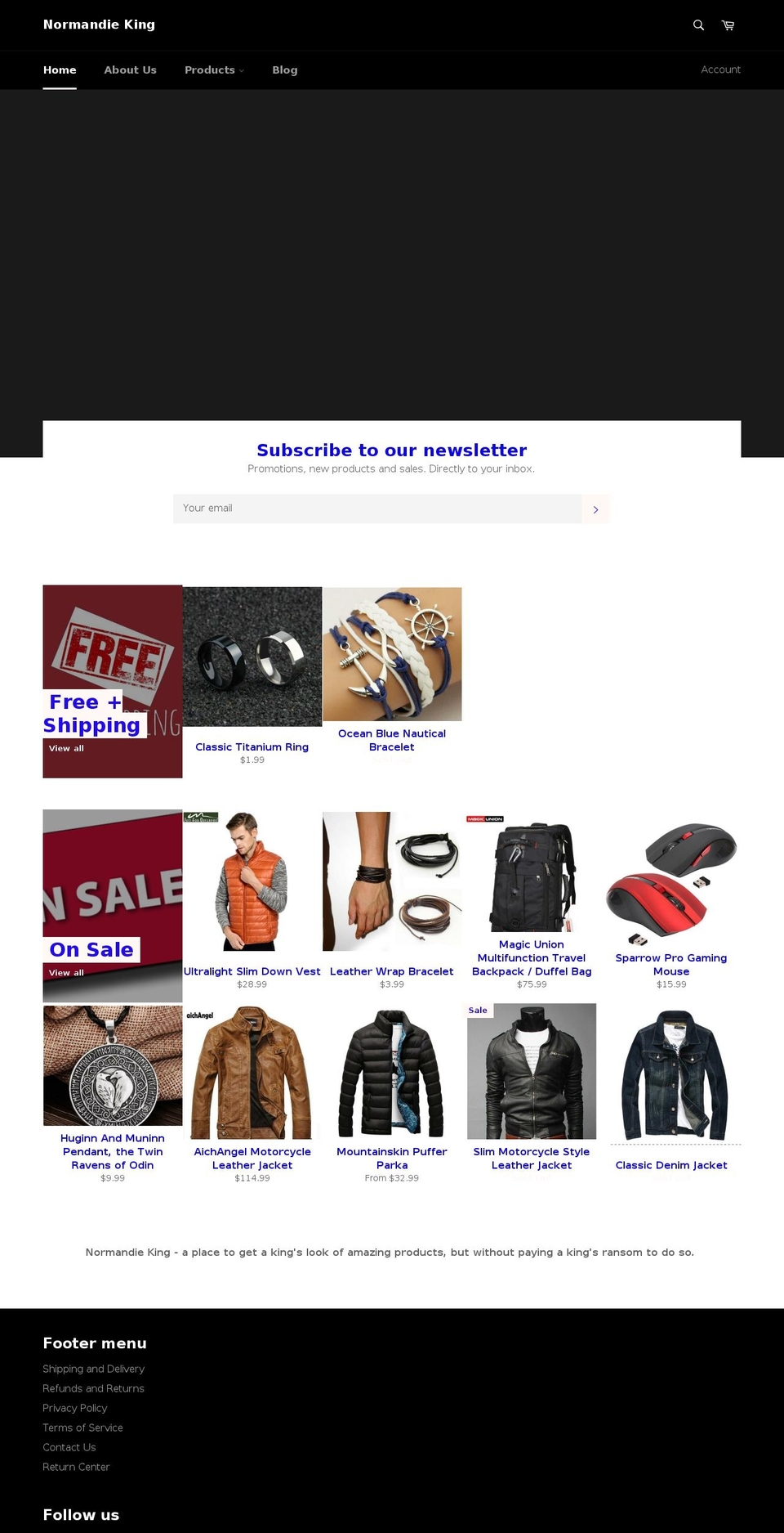 normandieedc.com — Shopify storefront screenshot