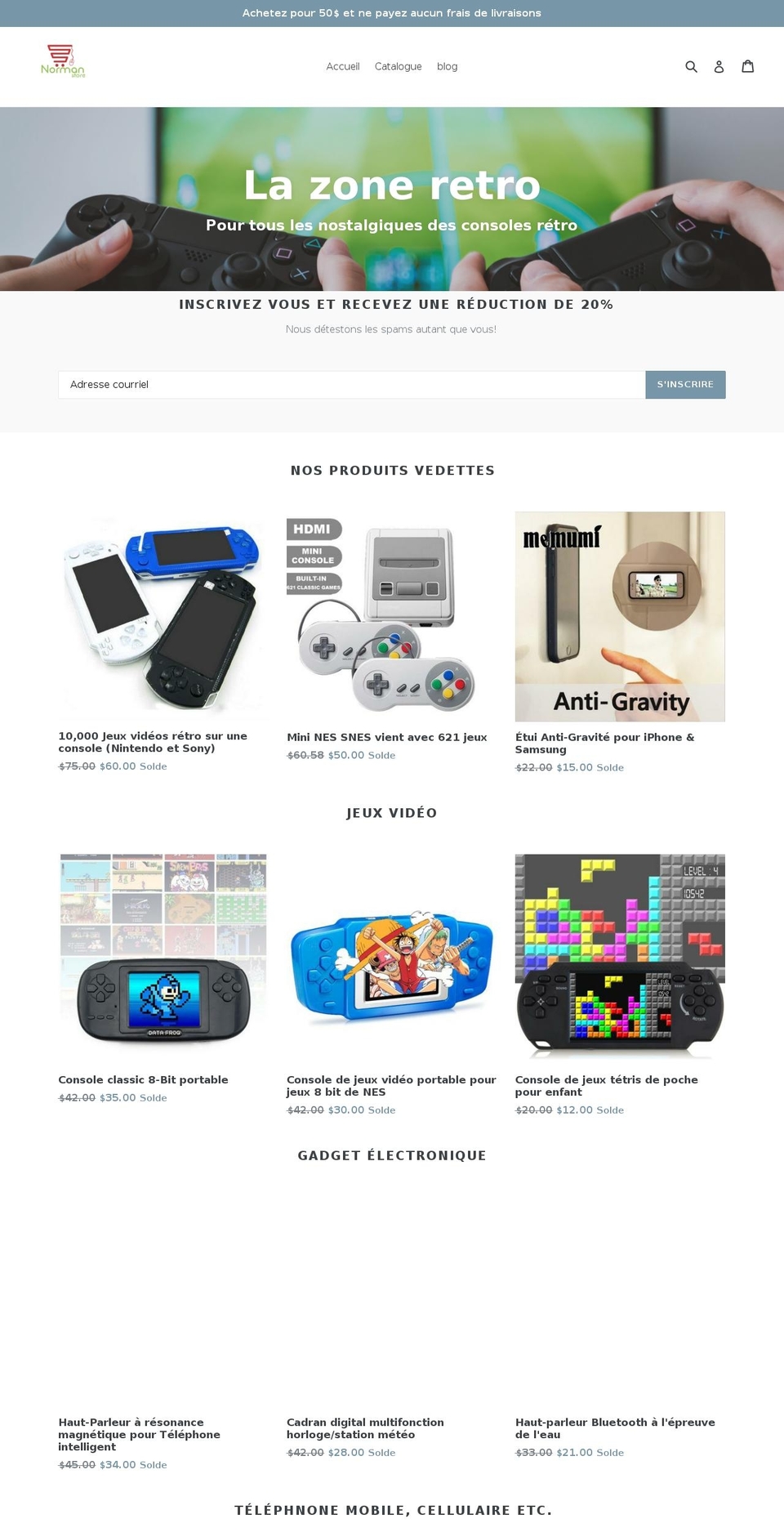 normanstore.com — Shopify storefront screenshot