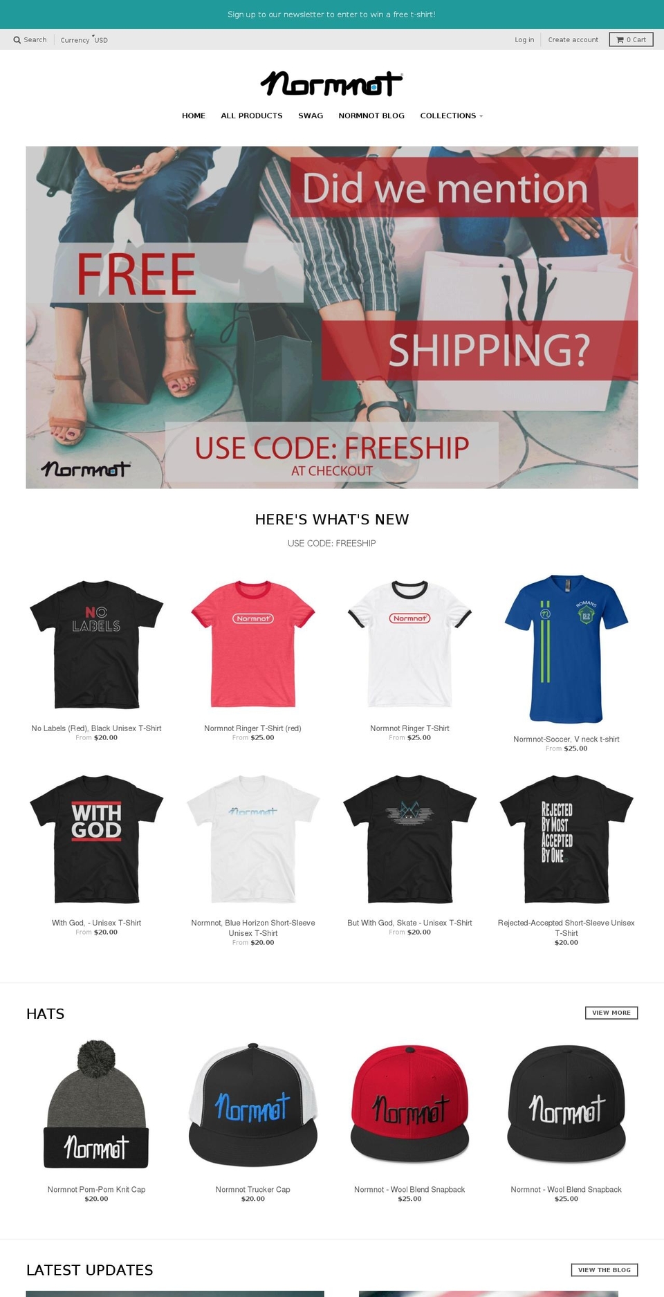 normnot.com — Shopify storefront screenshot