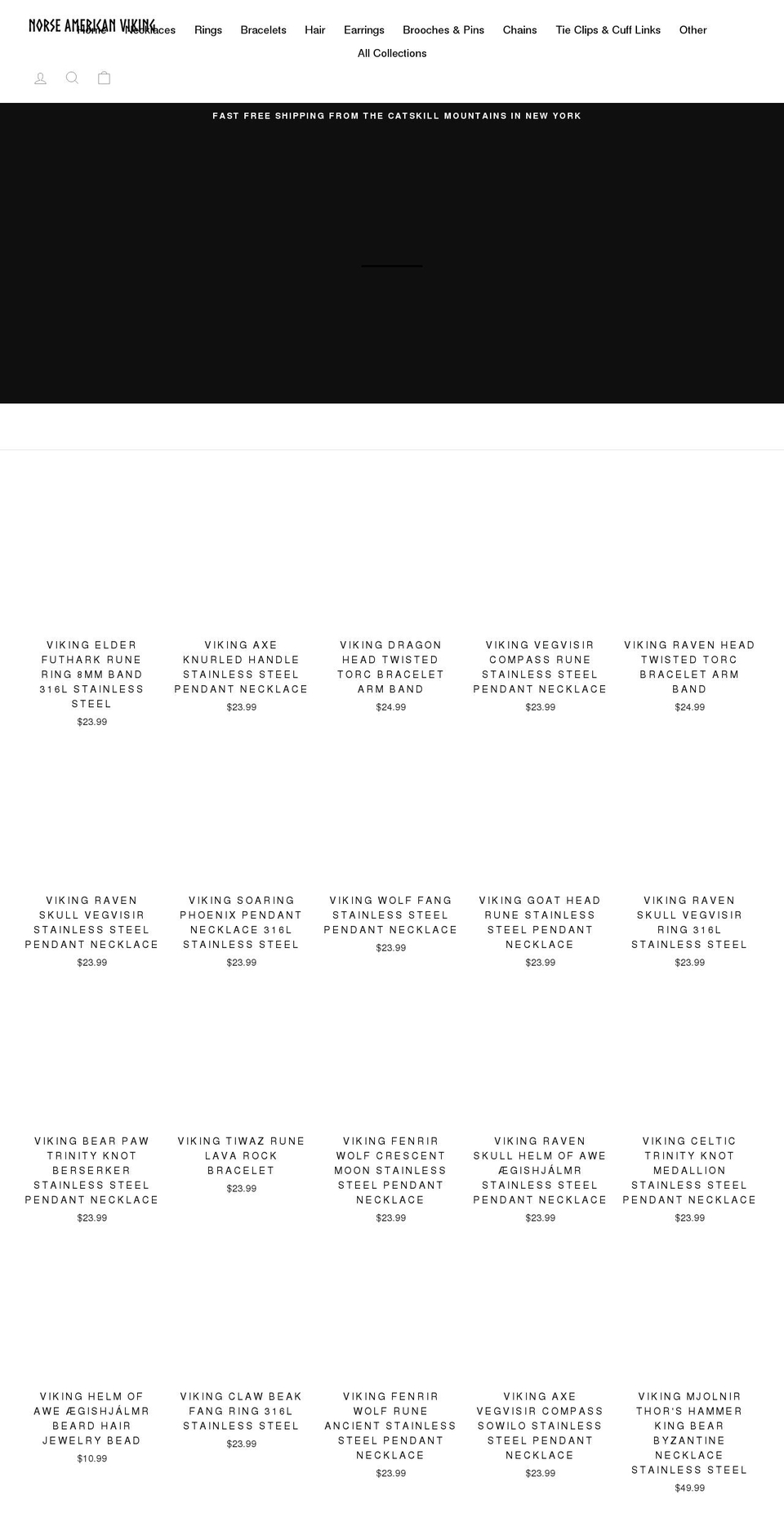 norseamericanviking.com shopify website screenshot