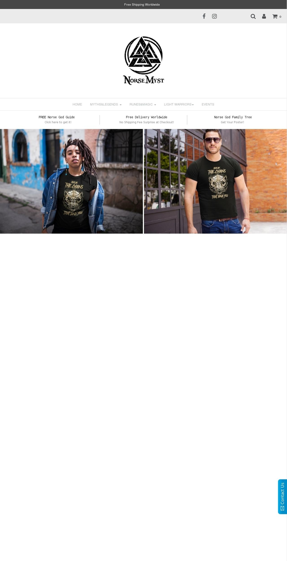 norsemyst.com — Shopify storefront screenshot