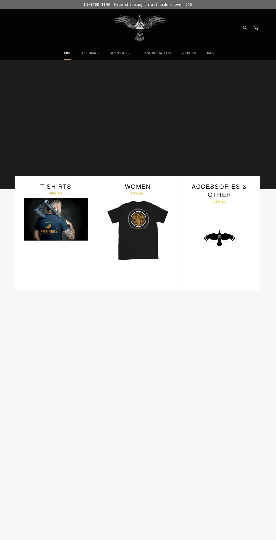 norsesouls.com shopify website screenshot