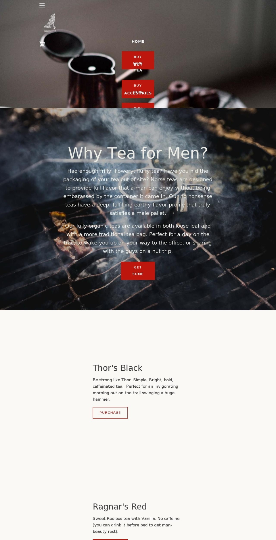 norsetea.com — Shopify storefront screenshot