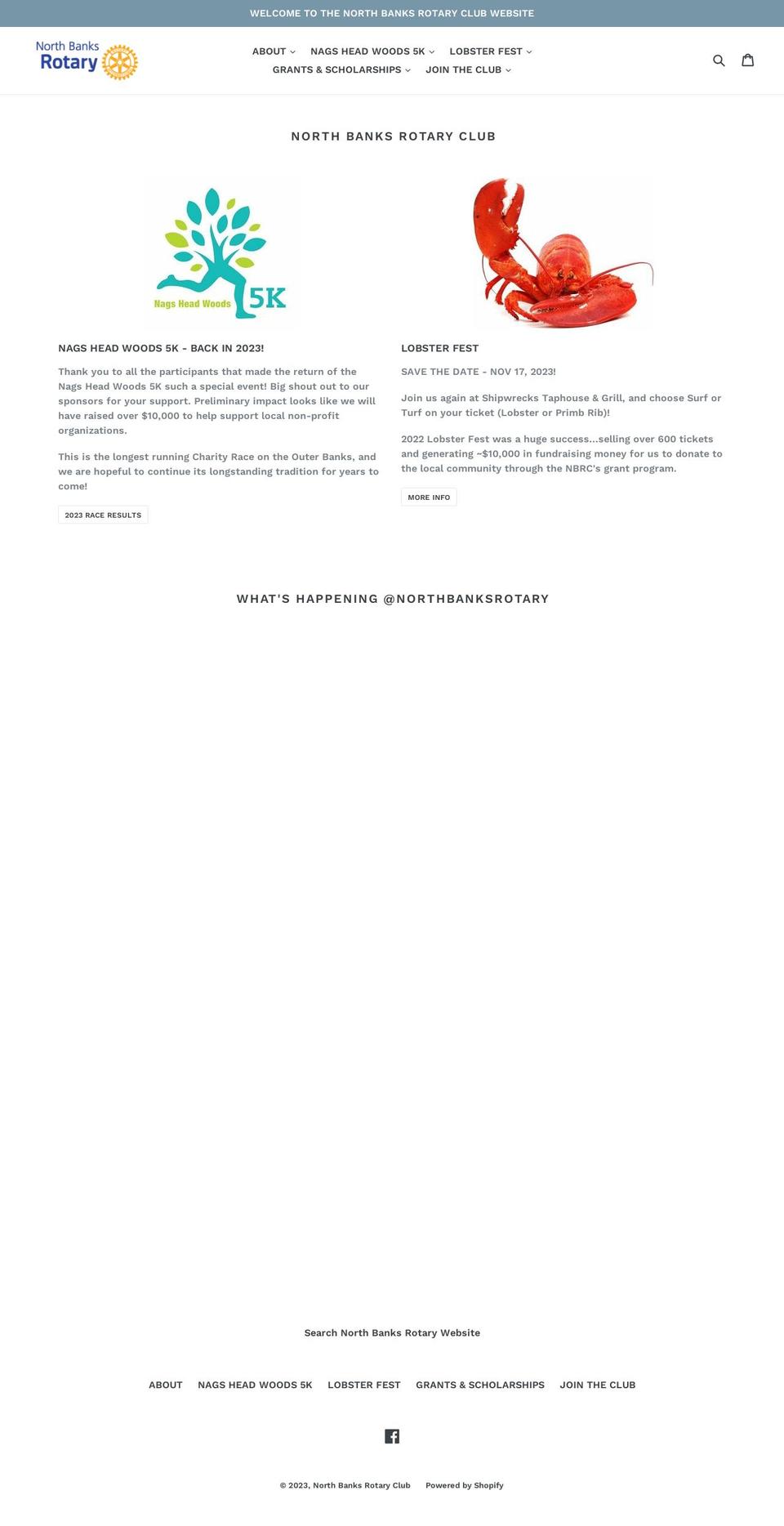 north-banks-rotary-club.myshopify.com shopify website screenshot
