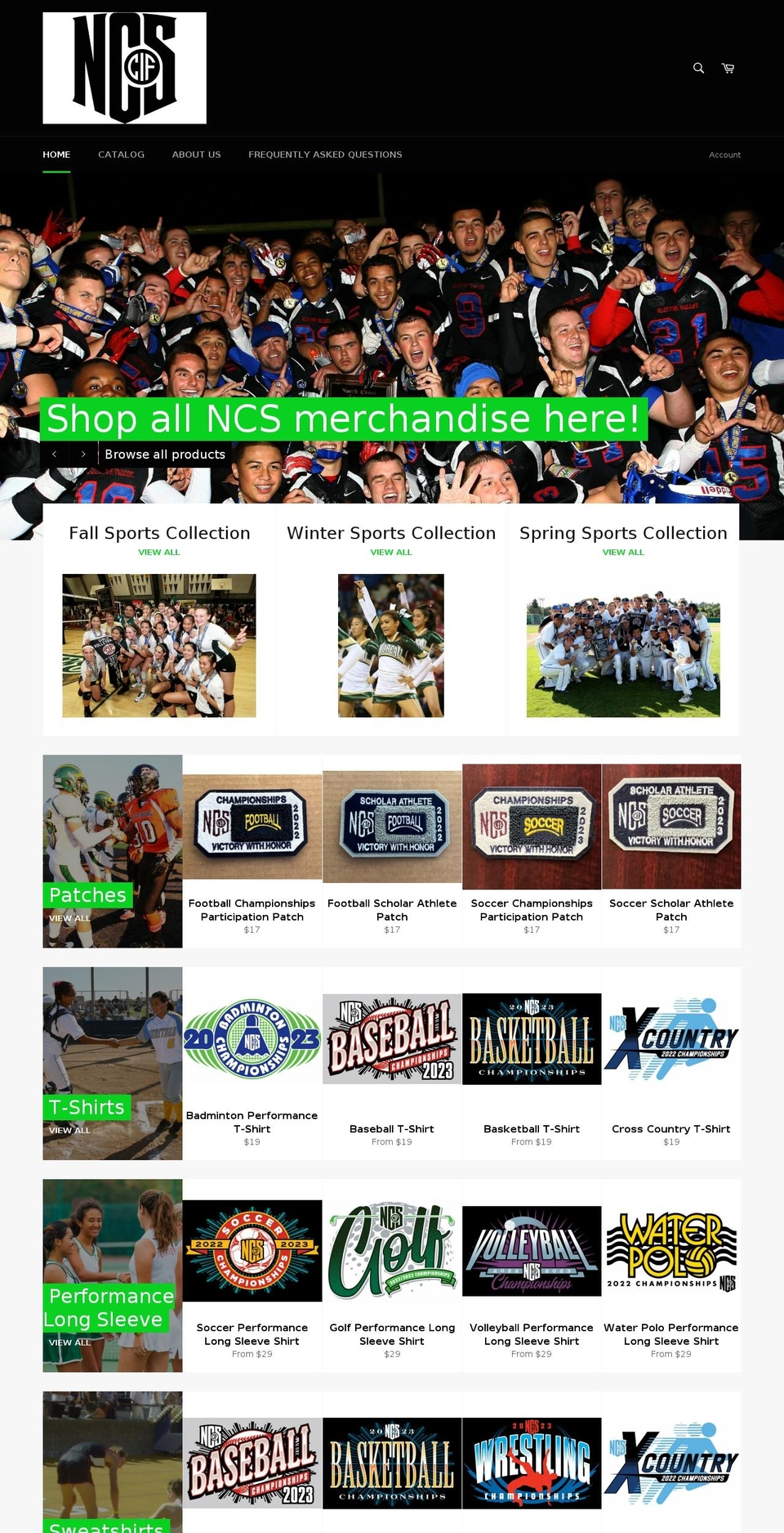 north-coast-section-cif.myshopify.com shopify website screenshot