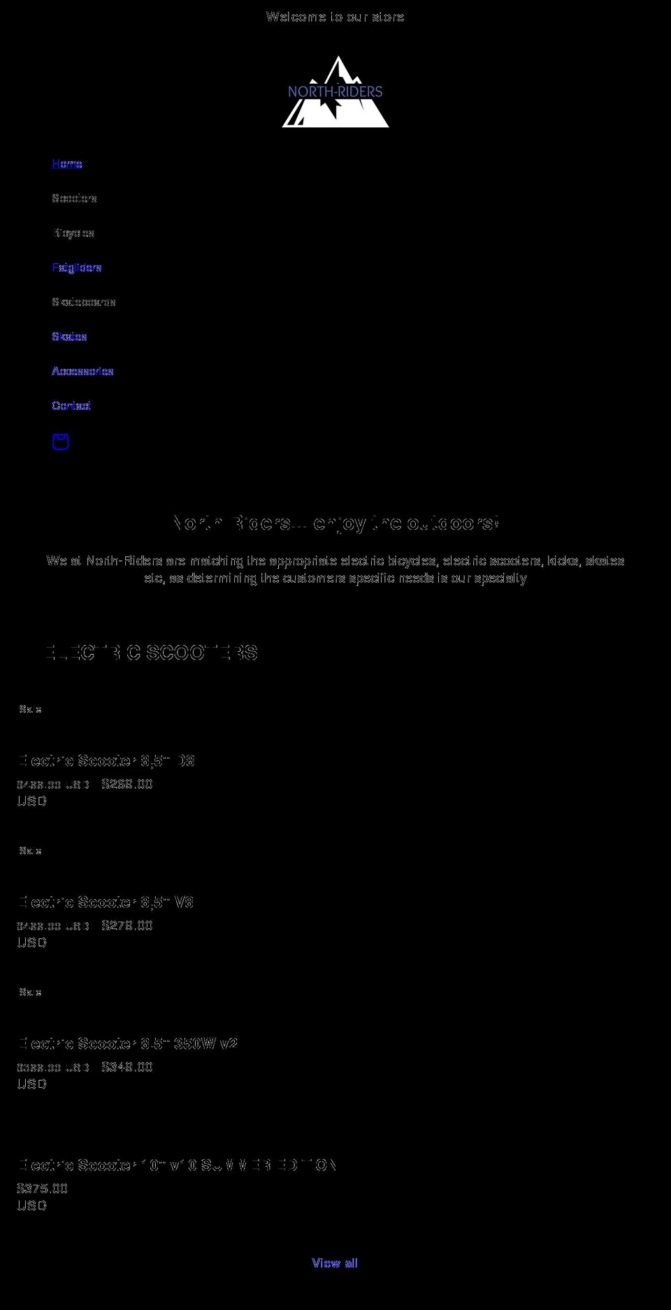north-riders.com shopify website screenshot