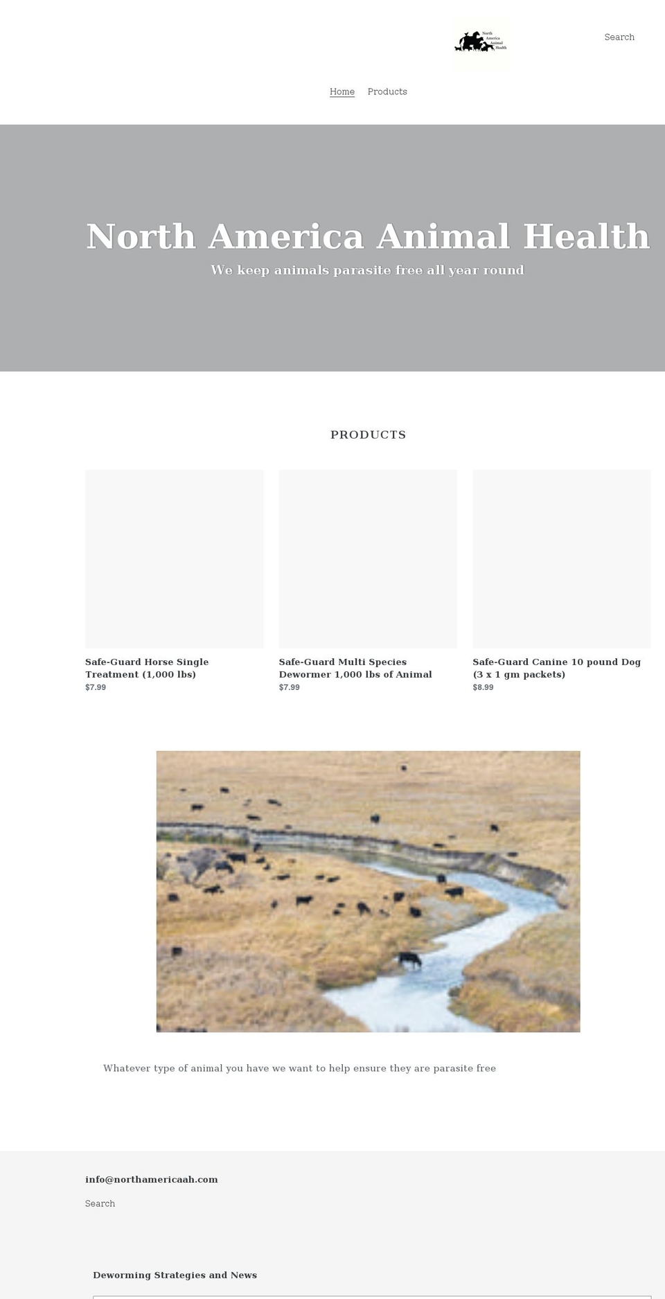 northamericaah.com shopify website screenshot