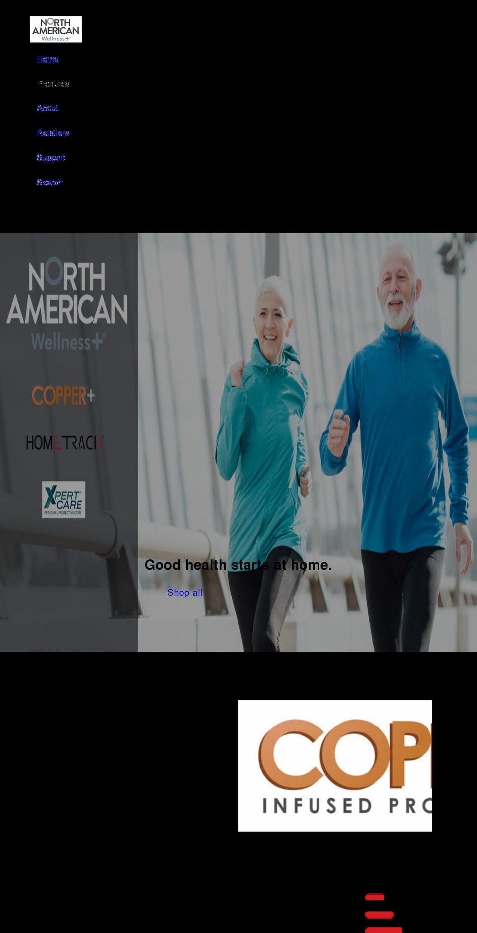 northamericanwellness-brand.com shopify website screenshot