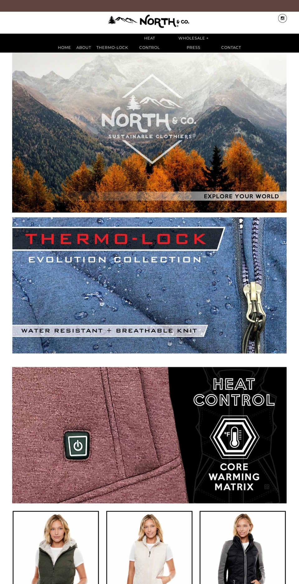 northandcousa.com shopify website screenshot
