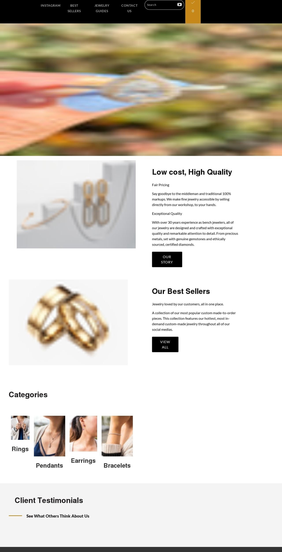 North Shopify theme site example northandsouthjewelry.com