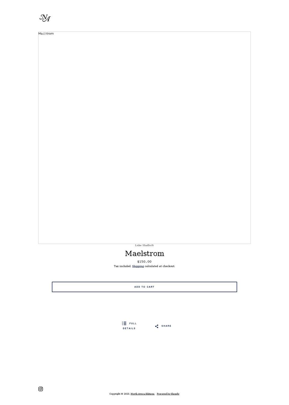 northavocaeditions.com shopify website screenshot