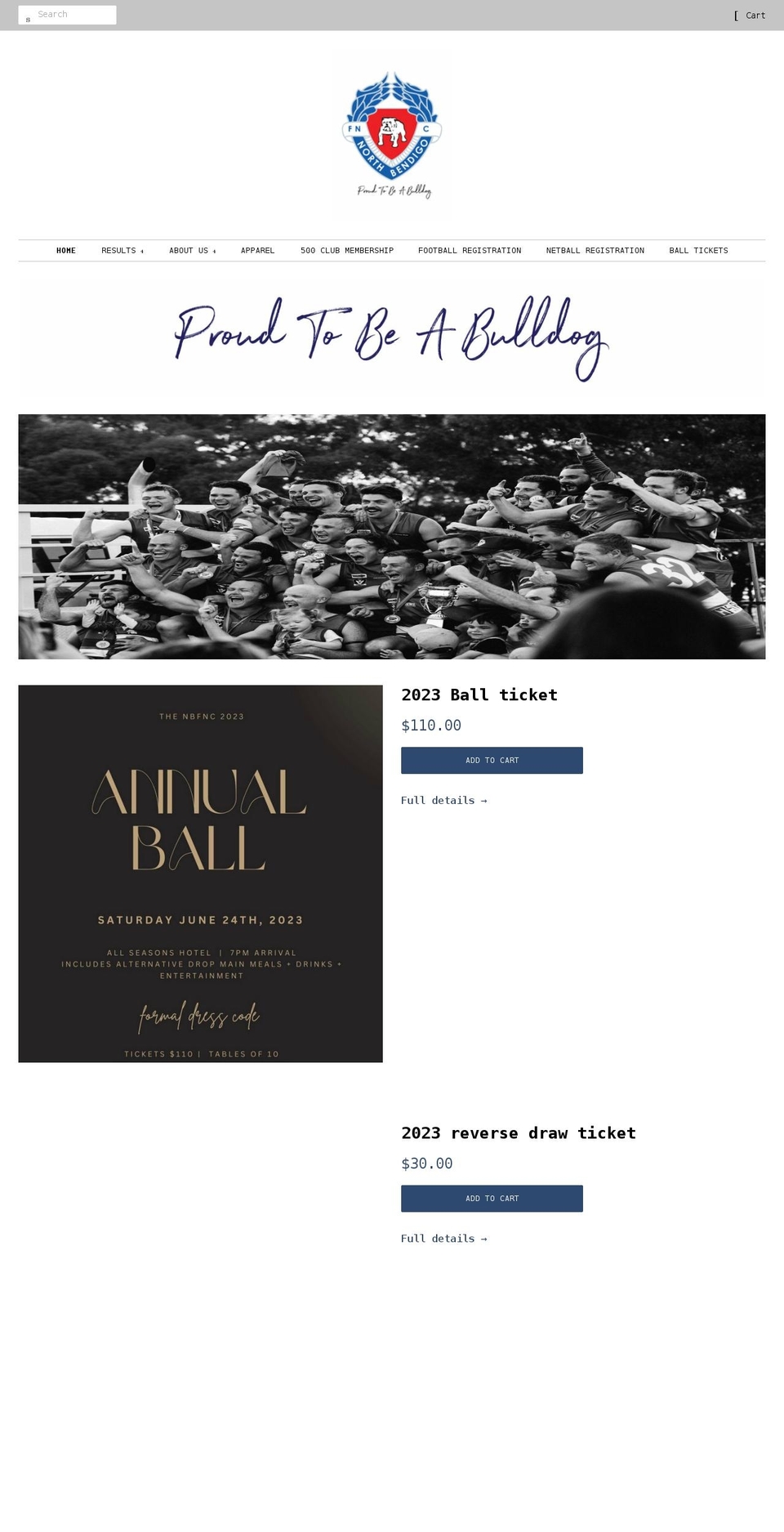 northbendigofnc.com shopify website screenshot