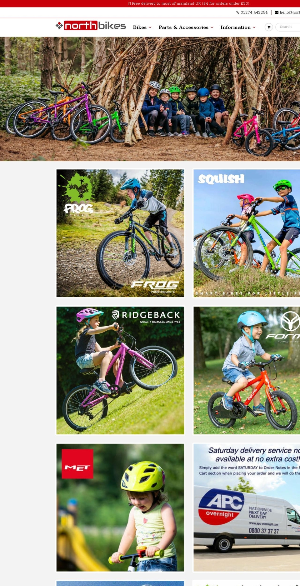 northbikes.co.uk shopify website screenshot