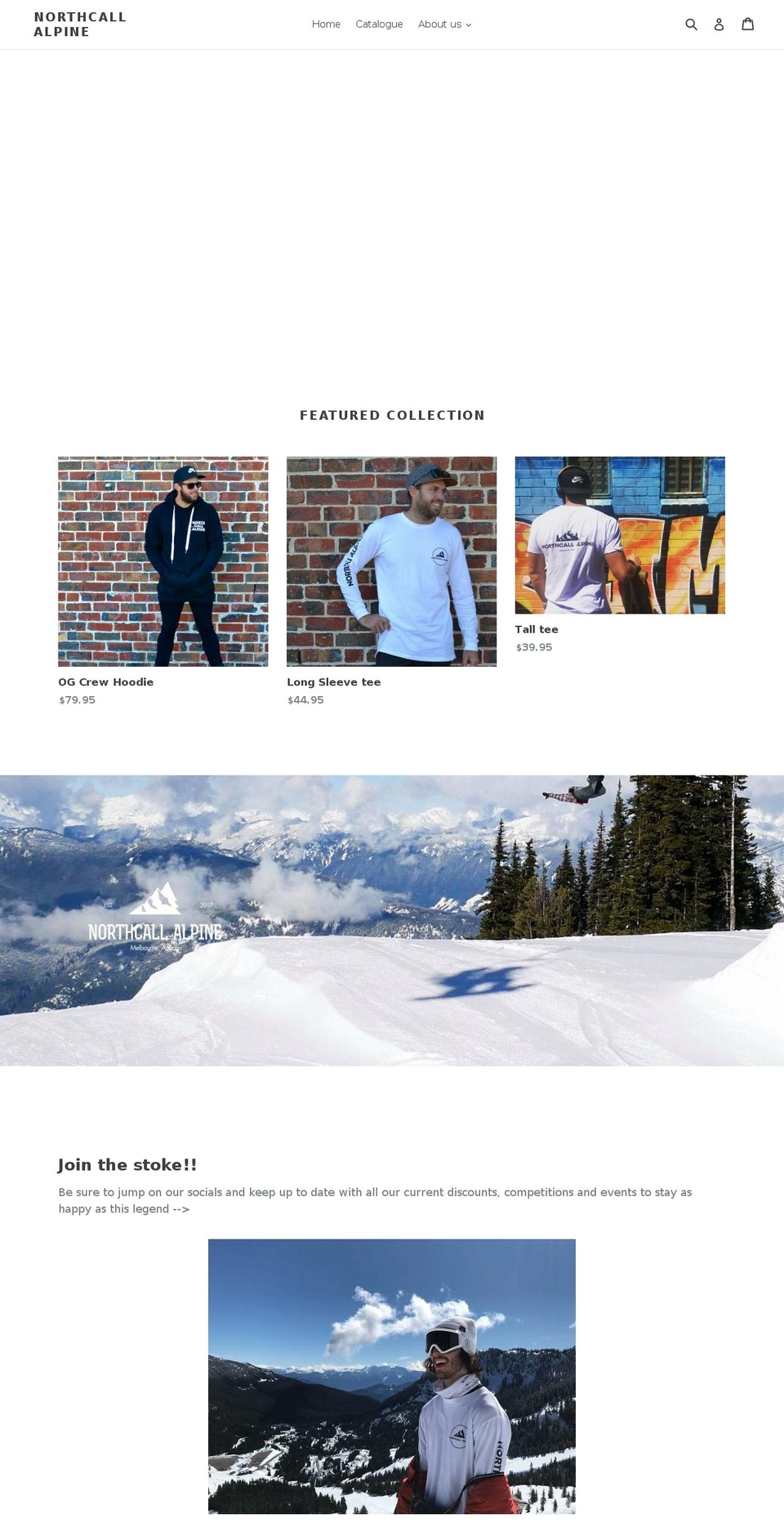 northcallalpine.com — Shopify storefront screenshot