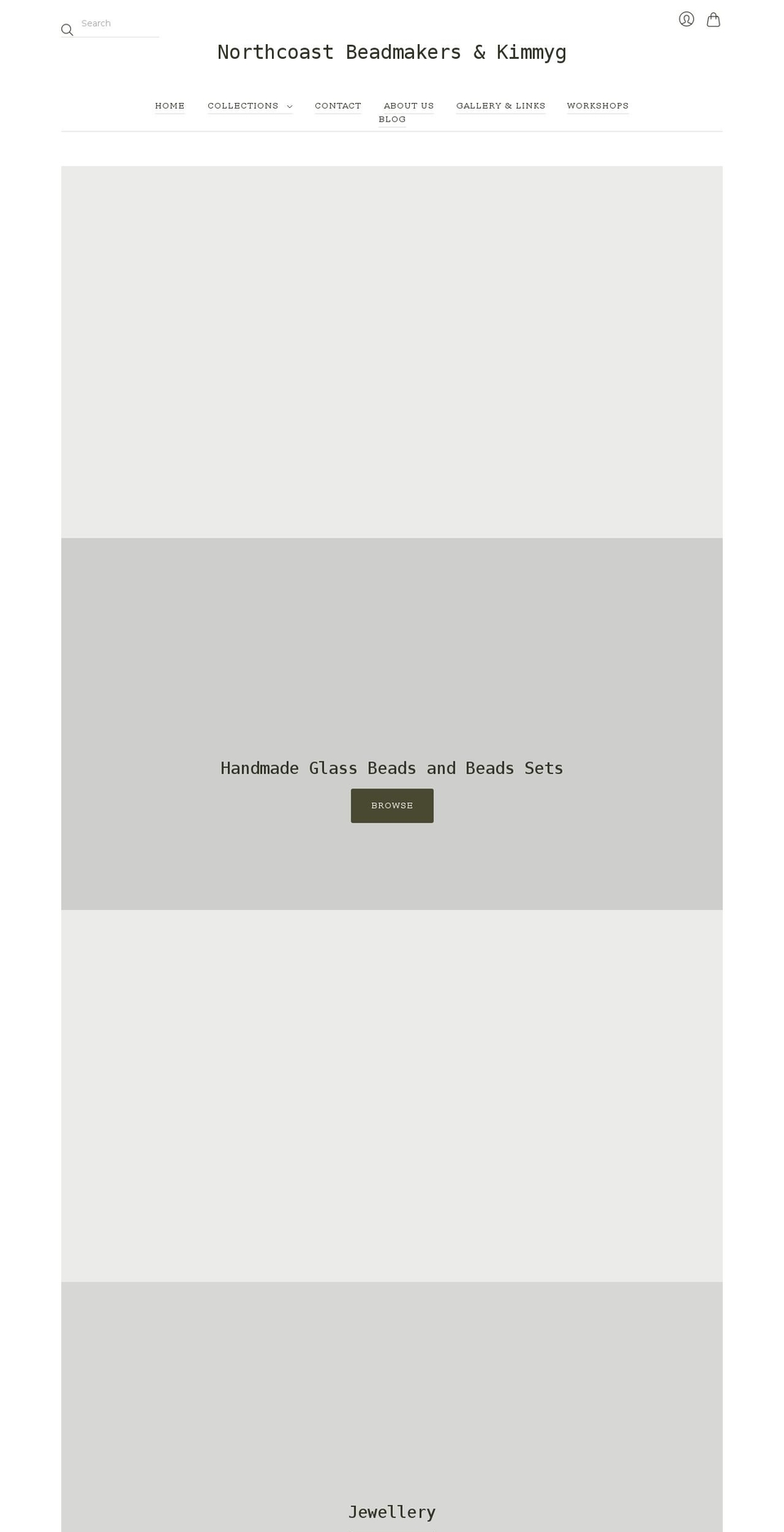 northcoastbeadmakers.com shopify website screenshot