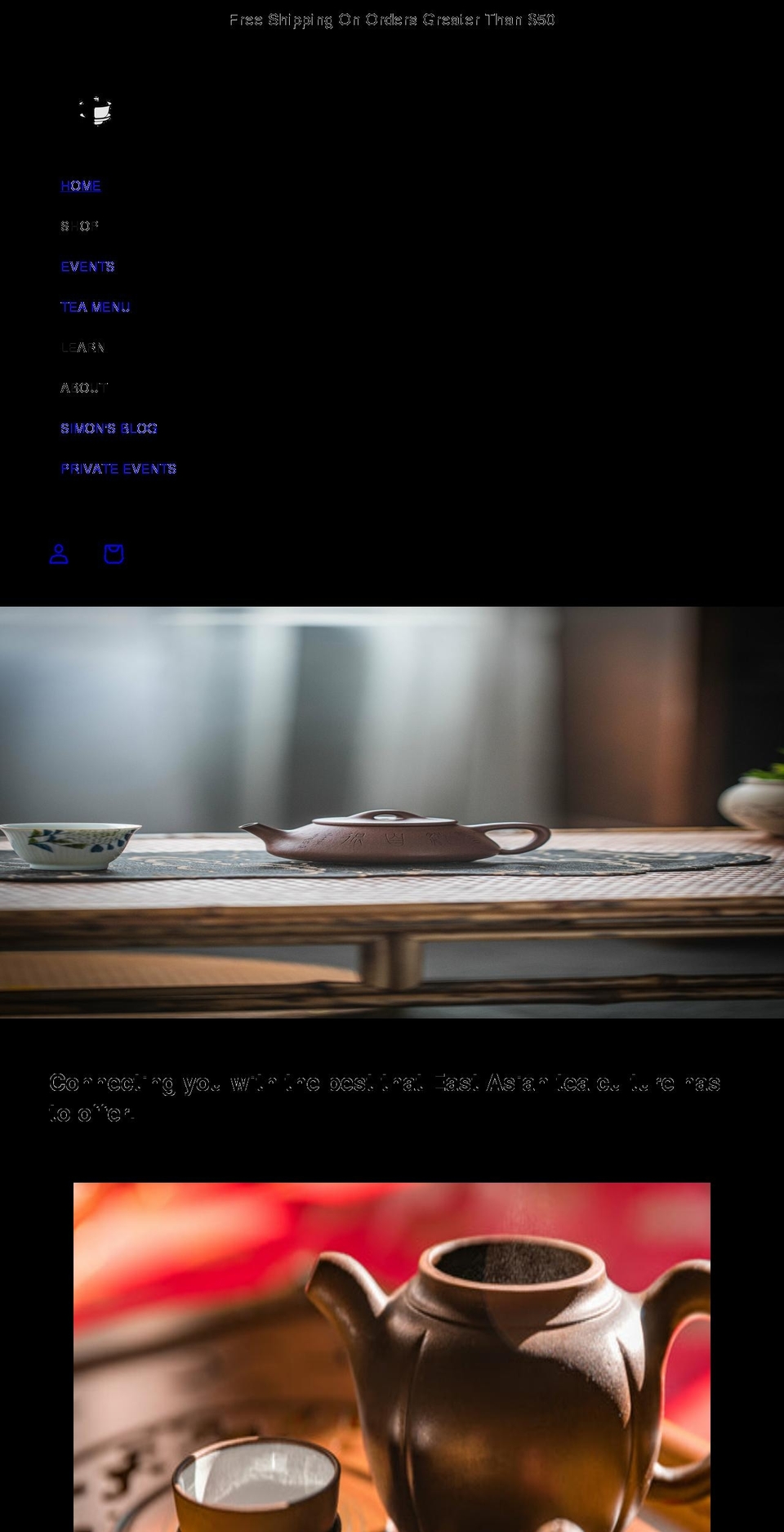 northeastteahouse.com shopify website screenshot
