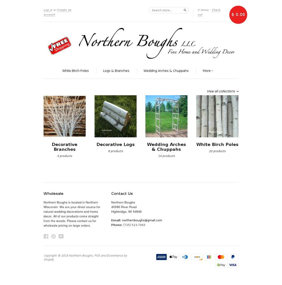 northern-boughs.myshopify.com shopify website screenshot