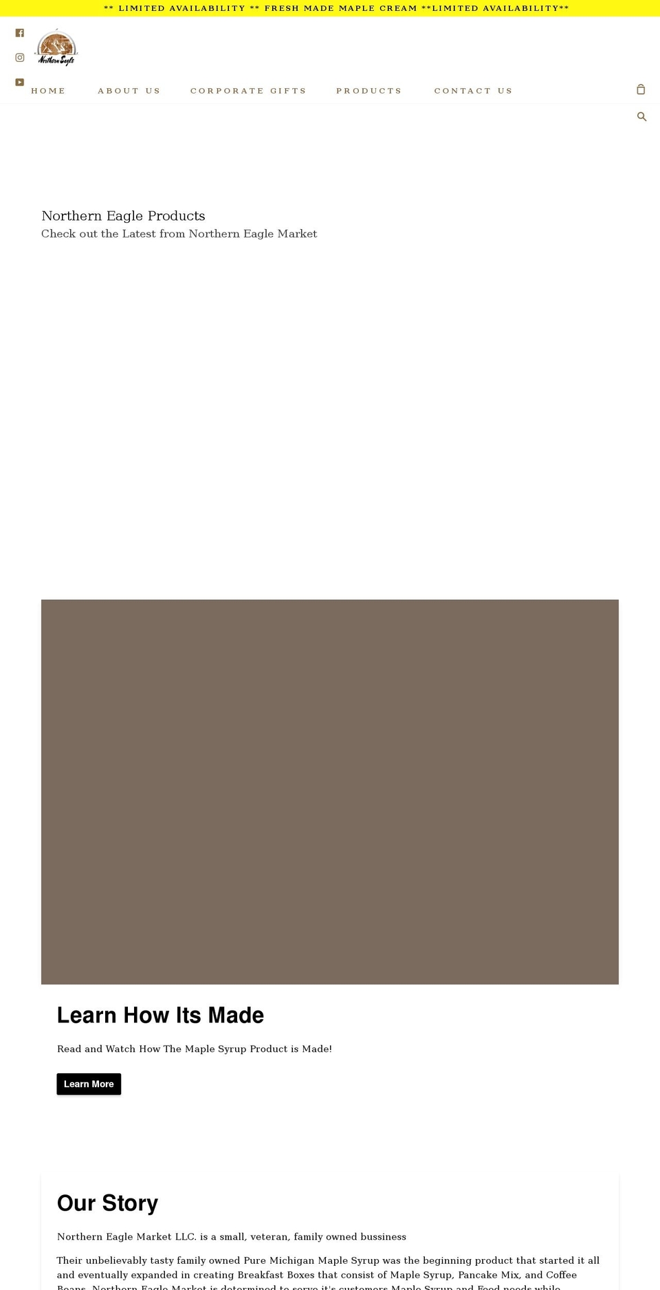 northerneaglemarket.com shopify website screenshot