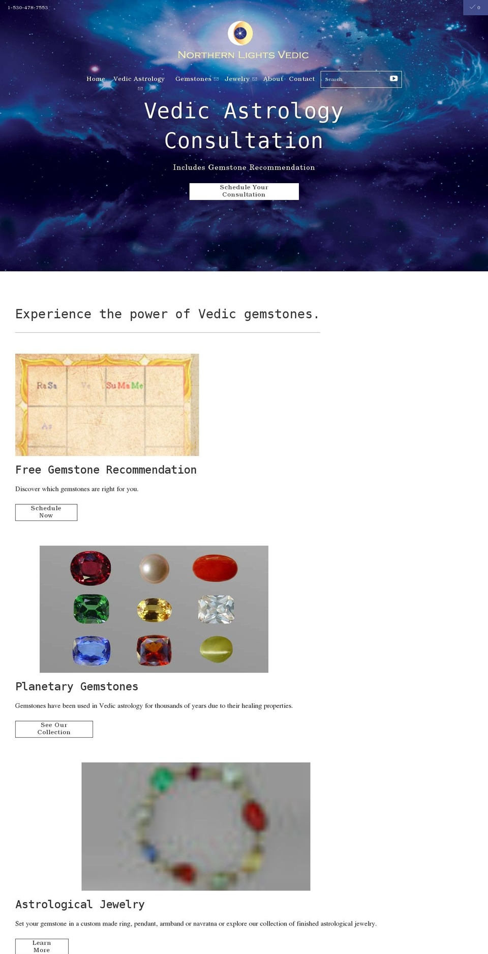 northernlightsvedic.com shopify website screenshot