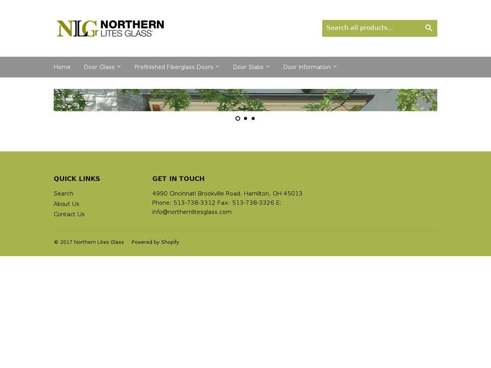northernlitesglass.com shopify website screenshot