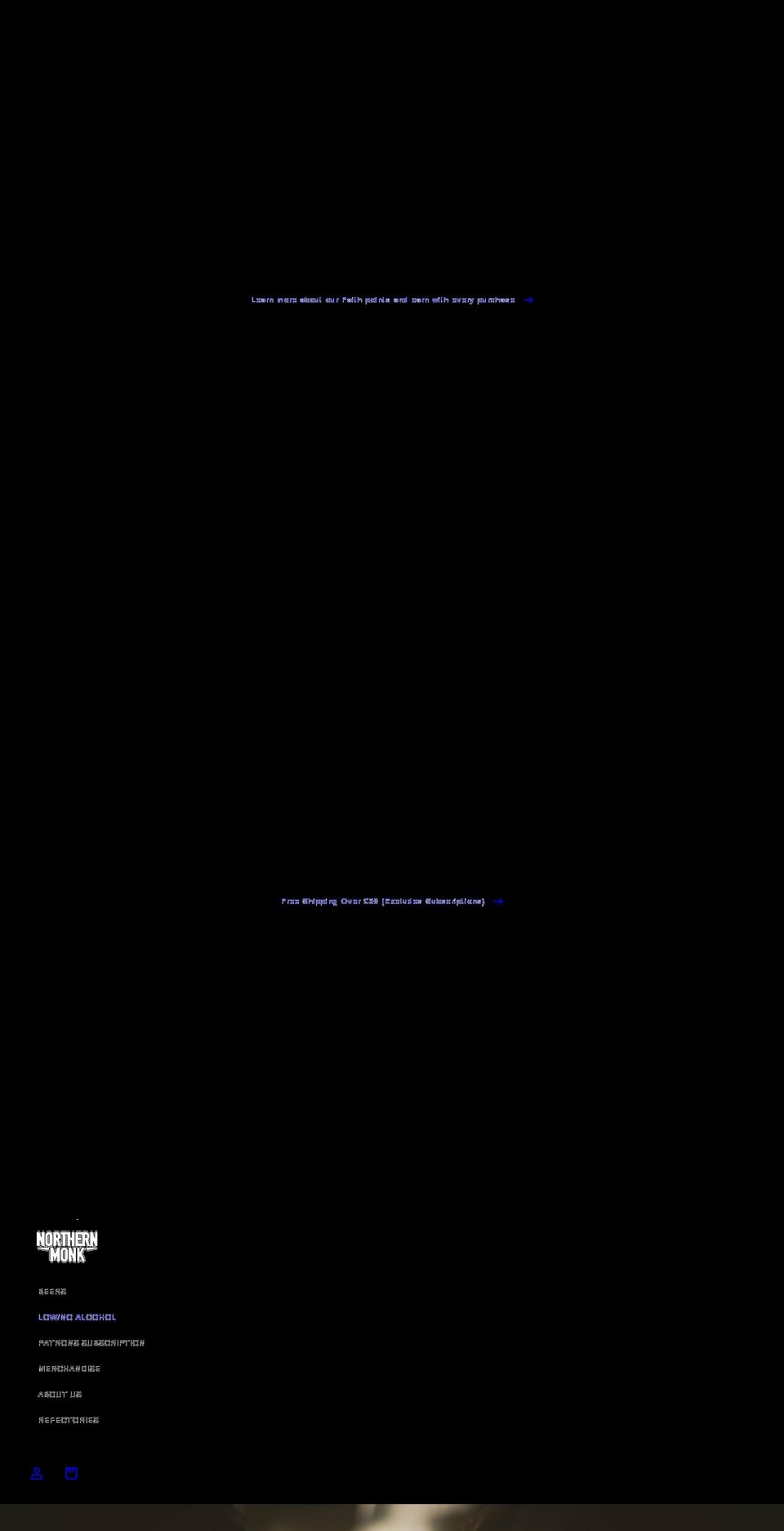 northernmonk.com shopify website screenshot