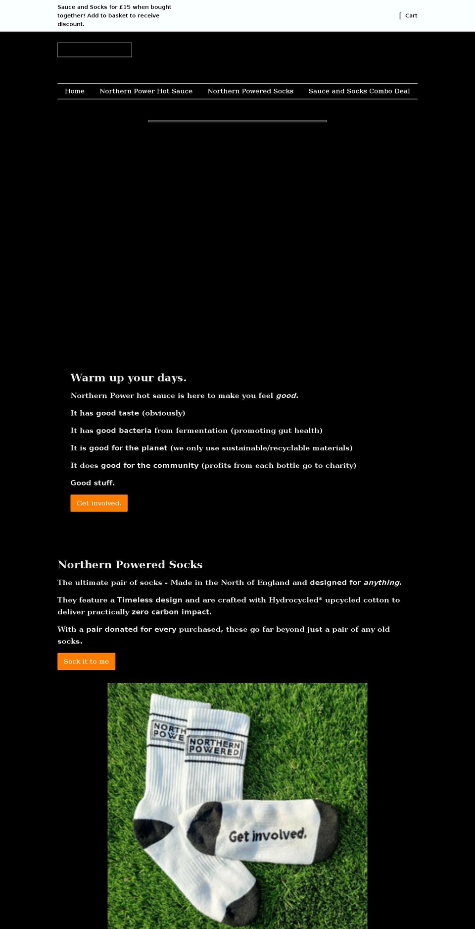northernpowered.com shopify website screenshot
