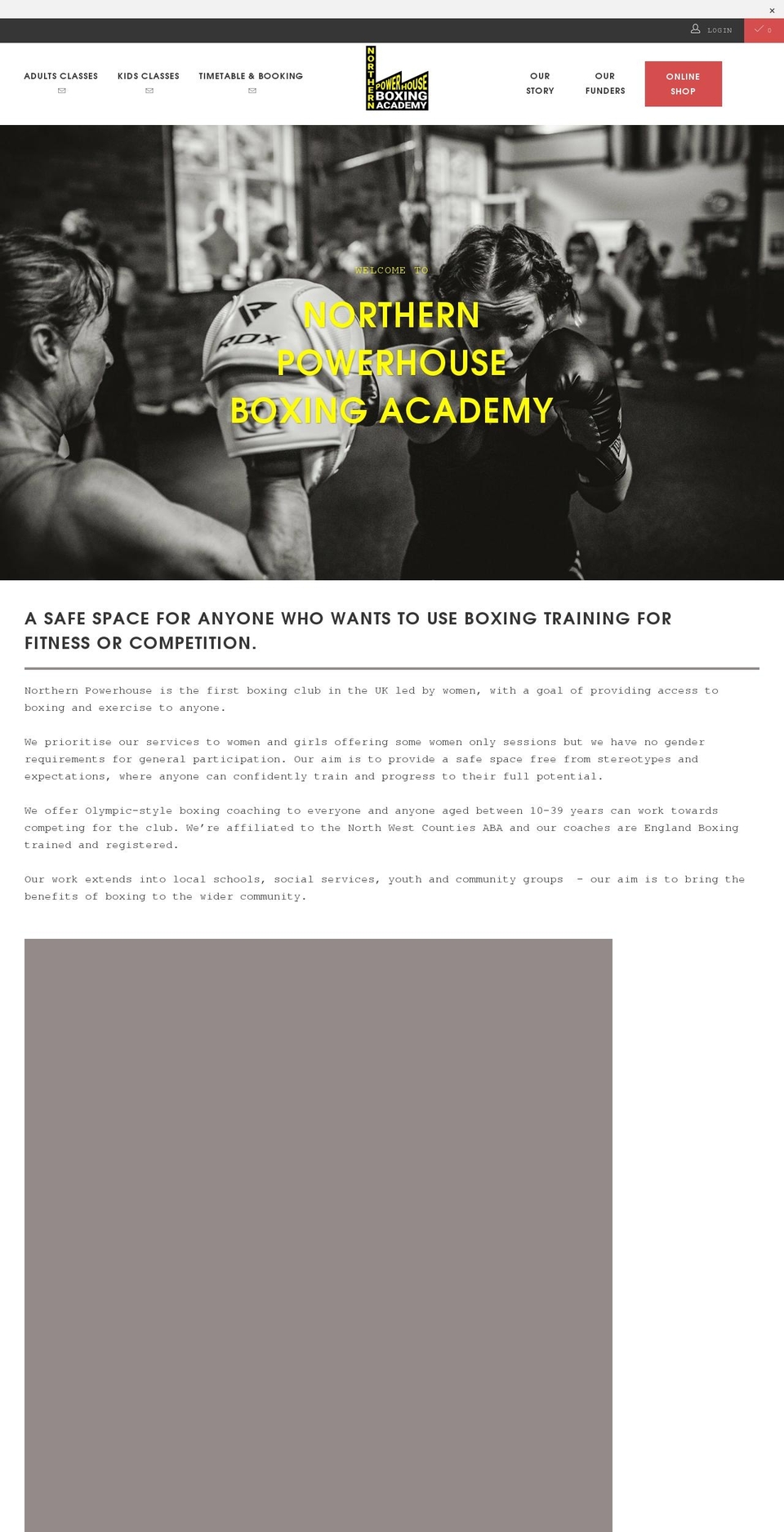 northernpowerhouseboxing.org.uk shopify website screenshot